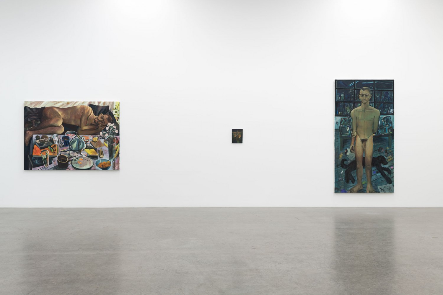 Installation view, Louis Fratino, Die bunten Tage, Galerie Neu, Berlin, 2022