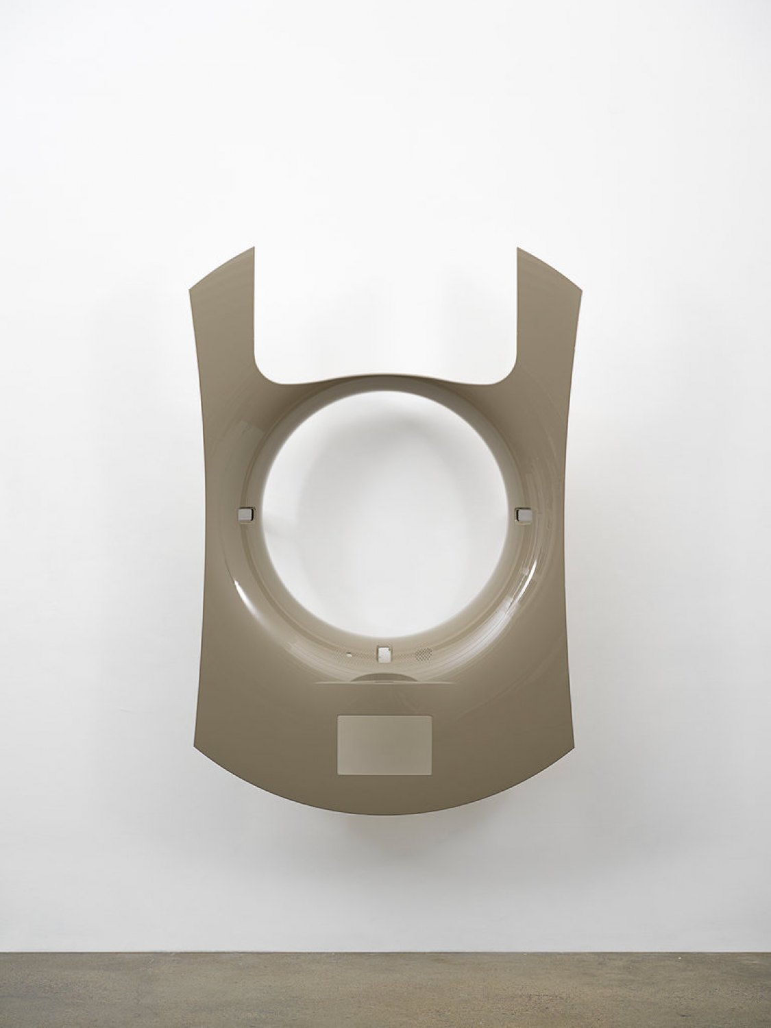 Yngve Holen  Bagatelle, 2017 Plastic, car paint, steel, 177 x 177 x 36 cm   