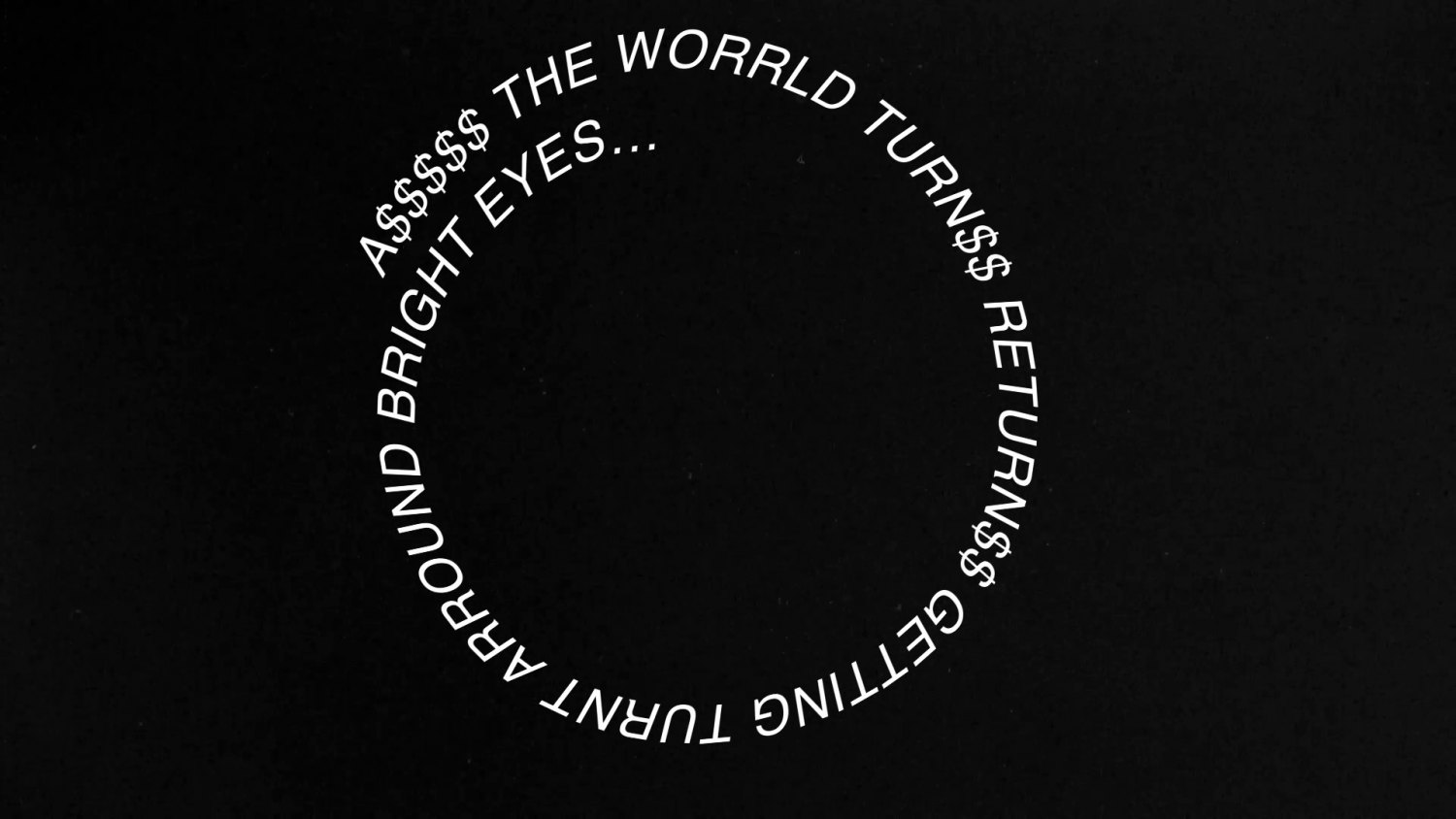 Karl Holmqvist A$$$$$ THE WORRLD TURN$$, 2023 Video, sound, 8min 40s