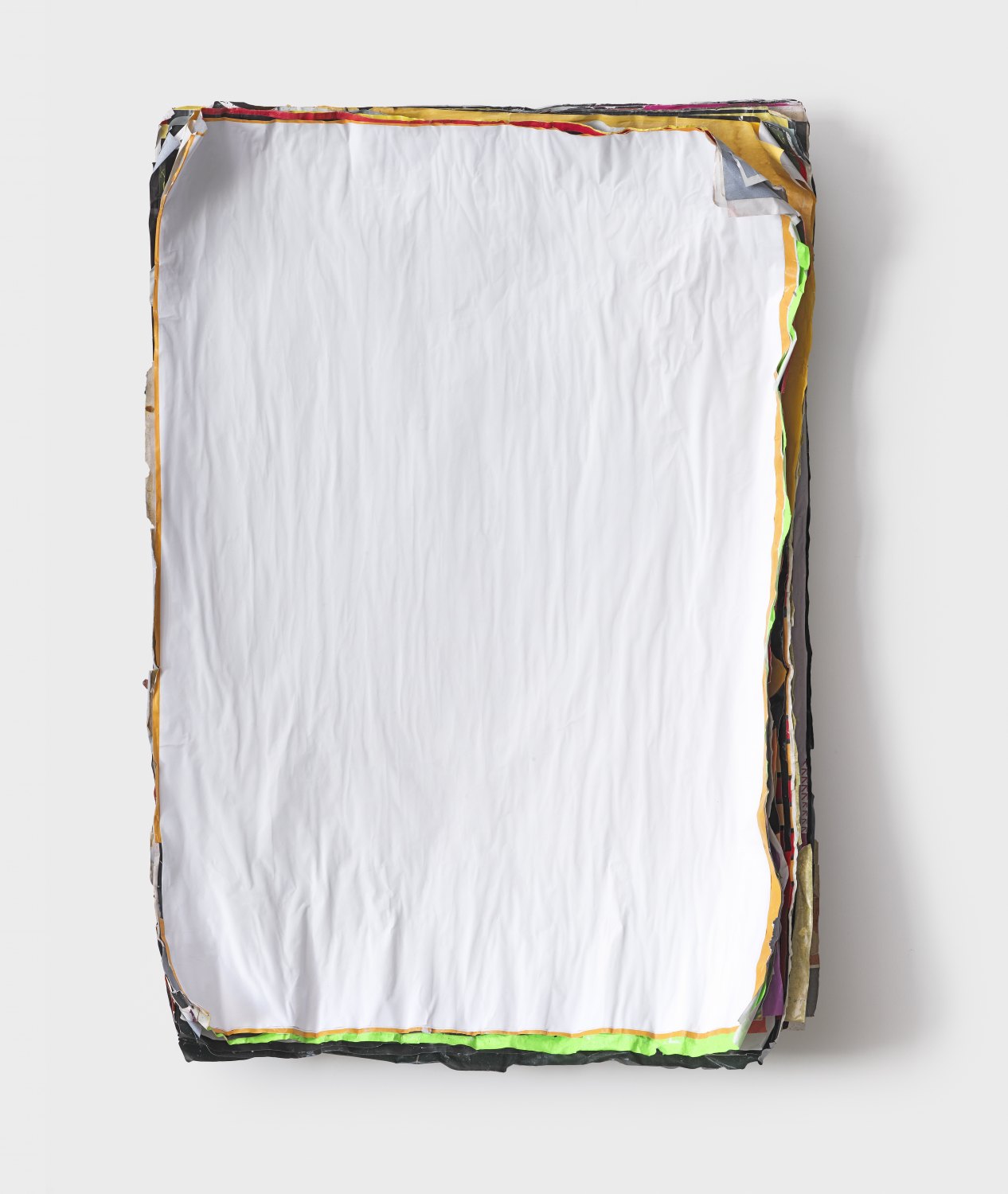 Klara Lidén  Untitled , 2010 Posters, paint 90 x 62 x 14 cm  