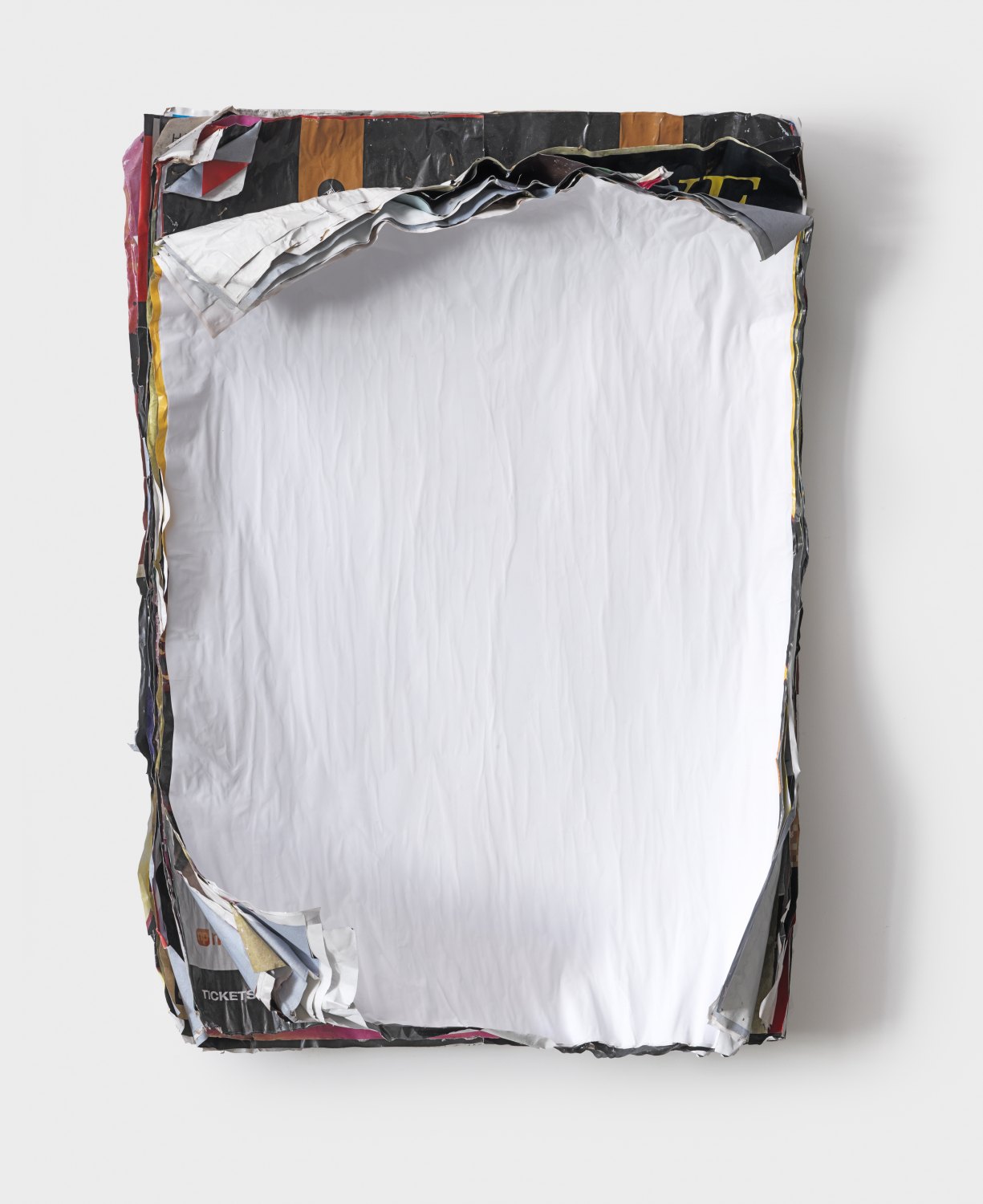 Klara Lidén  Untitled, 2010  Posters, paint 90 x 62 x 14 cm  