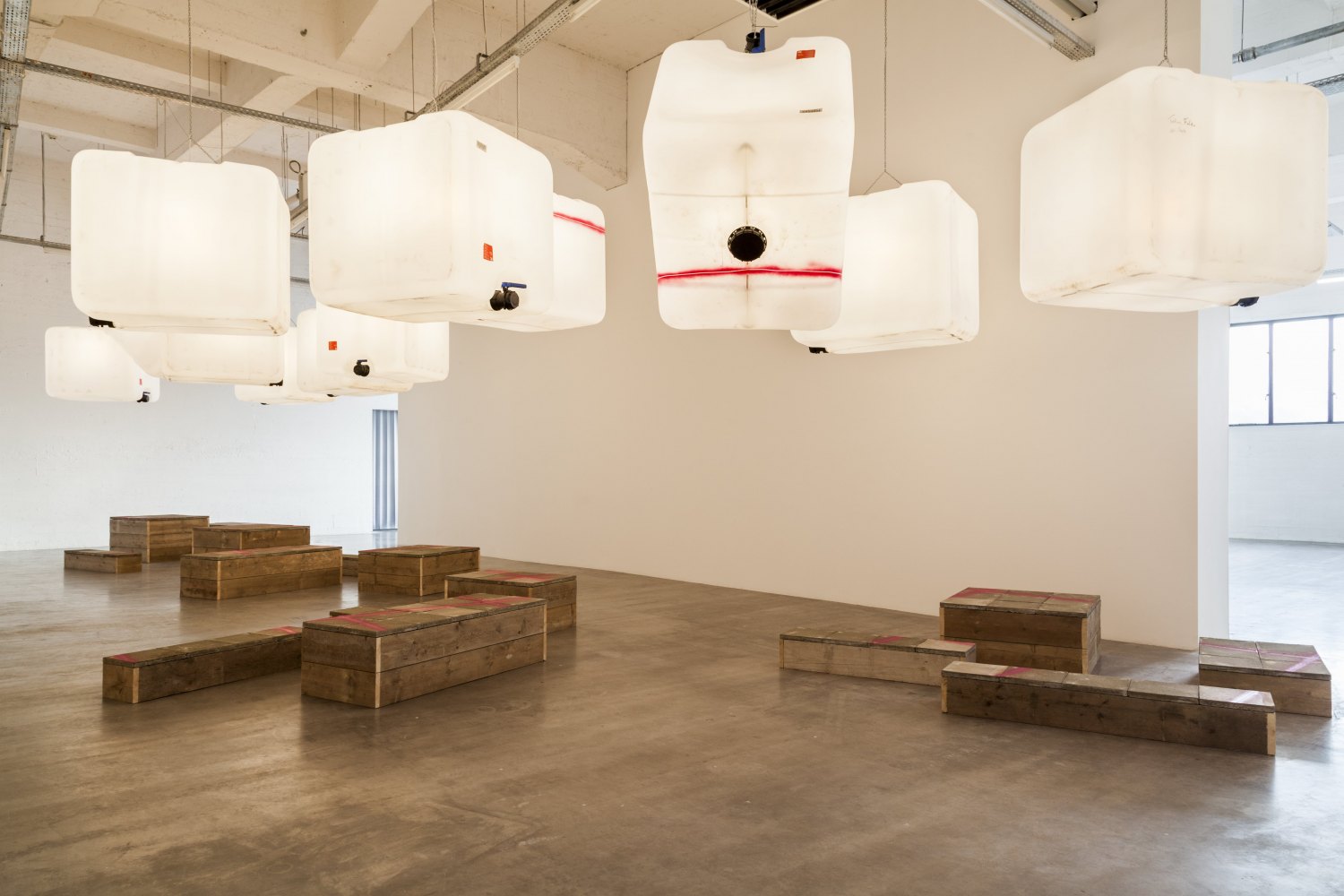 Klara Lidén Battement battu Installation view, Wiels, Brussels, 2015 