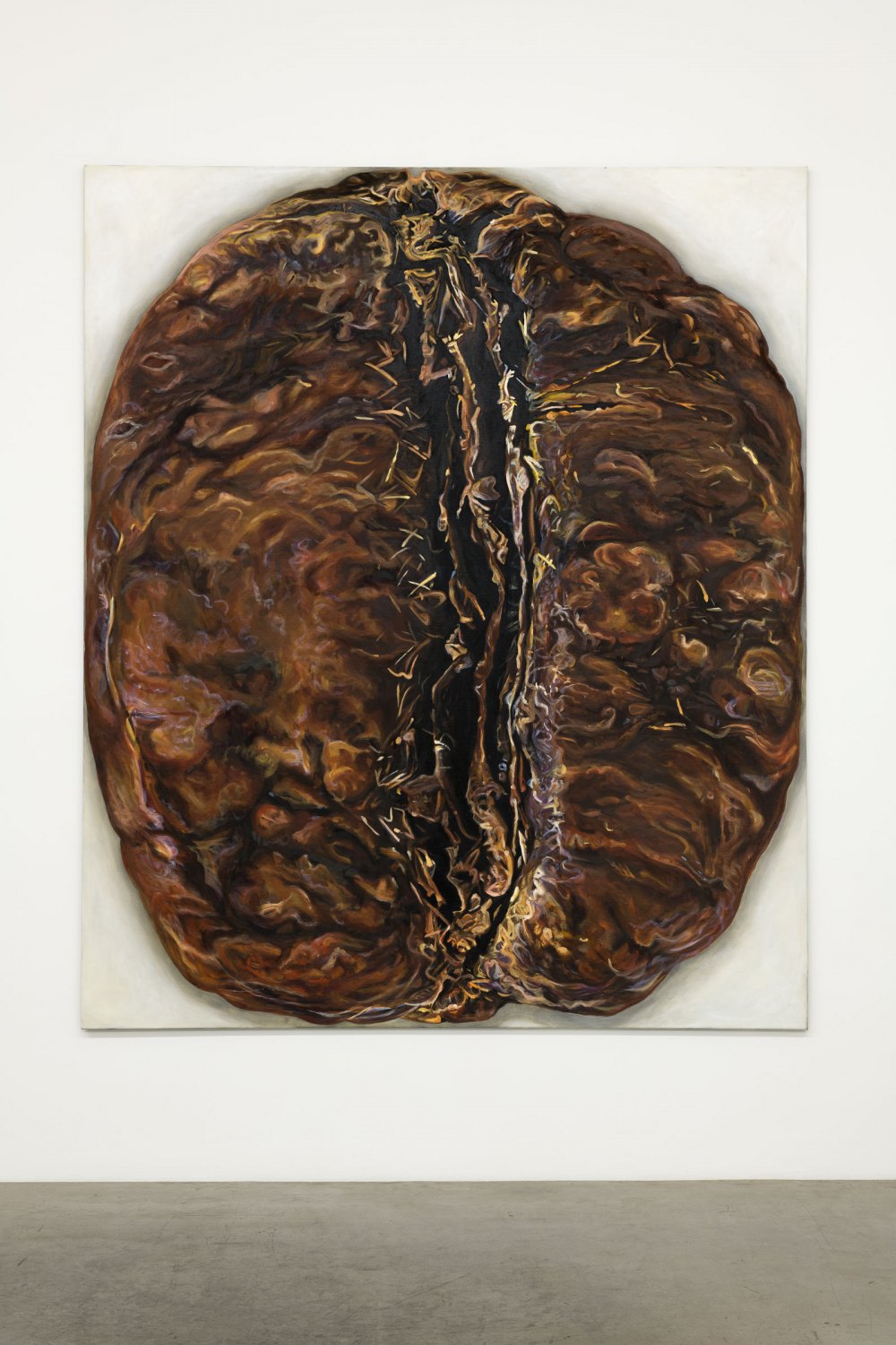 Jana Euler Coffee bean - Where the energy comes from 2, 2023  Oil on canvas  250 x 210 cm 