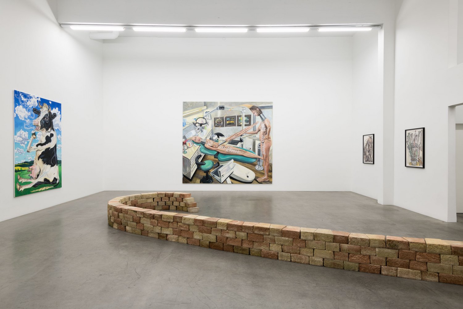 Installation view, Jana Euler, Das Investment, Galerie Neu, 2023