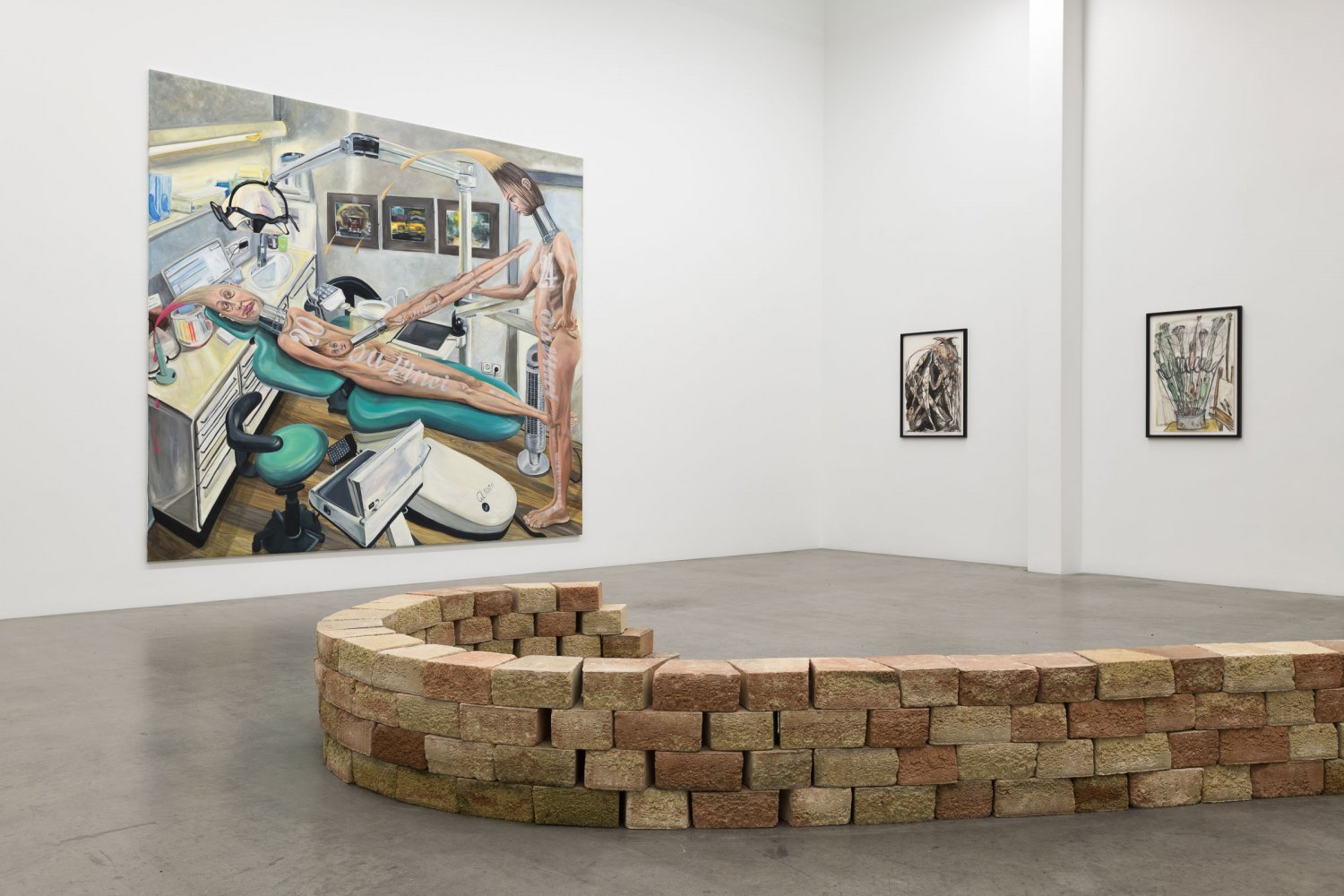 Installation view, Jana Euler, Das Investment, Galerie Neu, 2023
