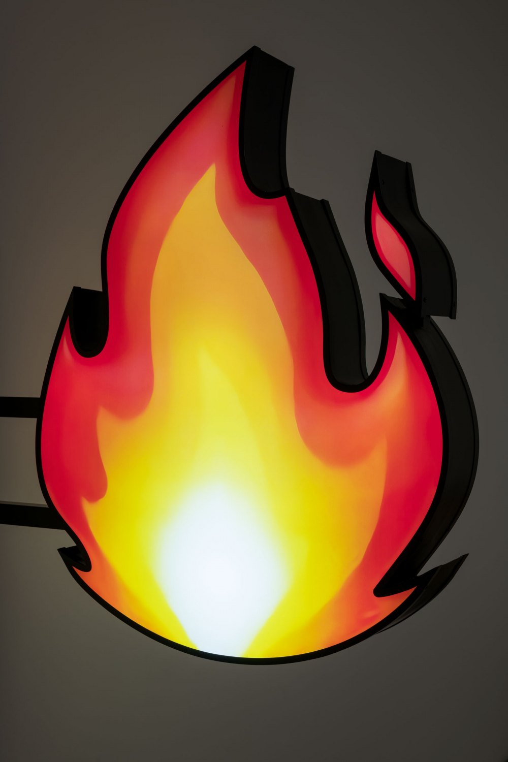 Claire Fontaine  On Fire, 2023 Double sided LED sign, metal 80 x 100 x 15 cm