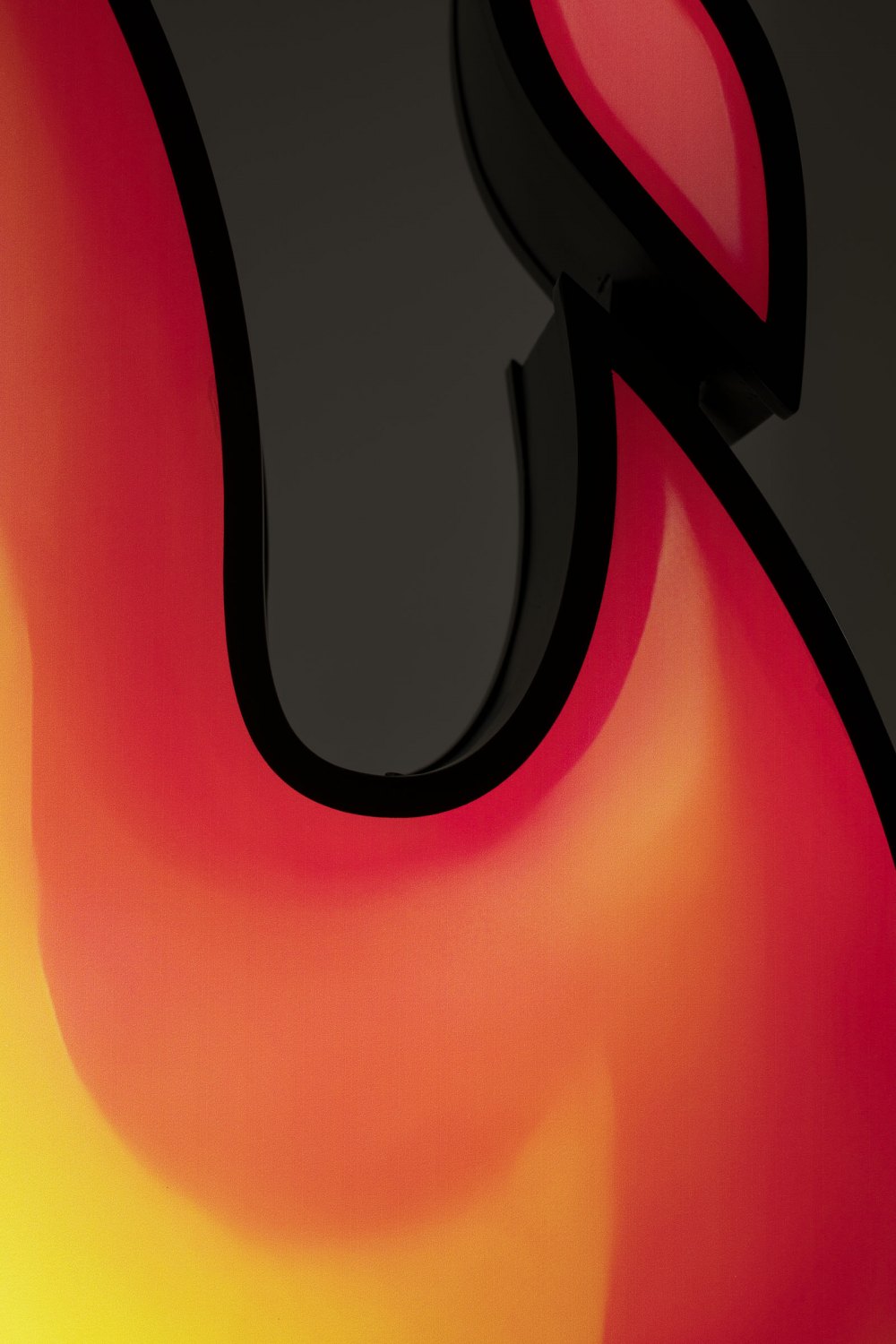 Claire Fontaine  On Fire, 2023 Double sided LED sign, metal 80 x 100 x 15 cm