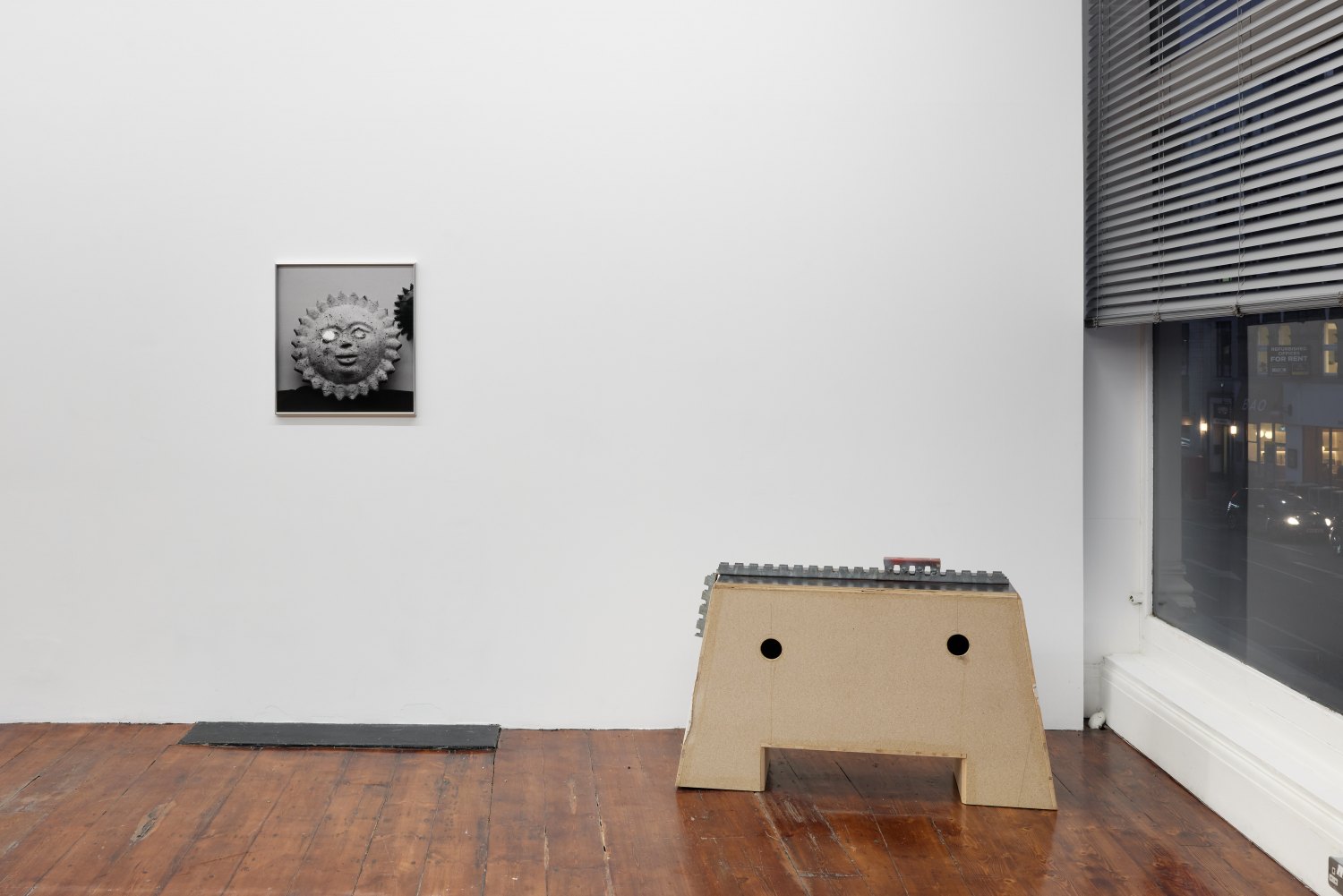 Installation view, Manfred Pernice & Megan Plunkett, >anticorpo<, 2024