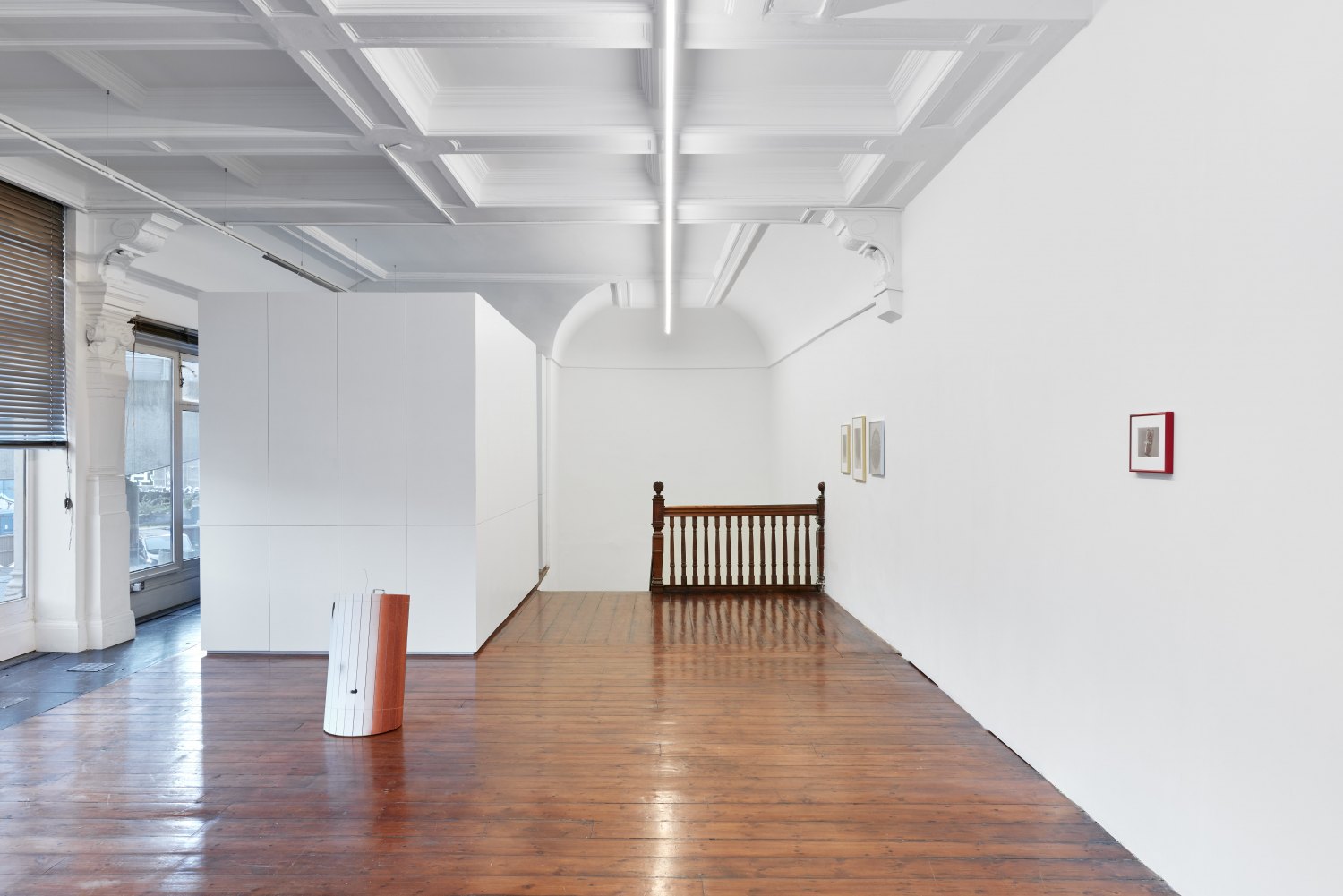 Installation view, Manfred Pernice & Megan Plunkett, >anticorpo<, 2024