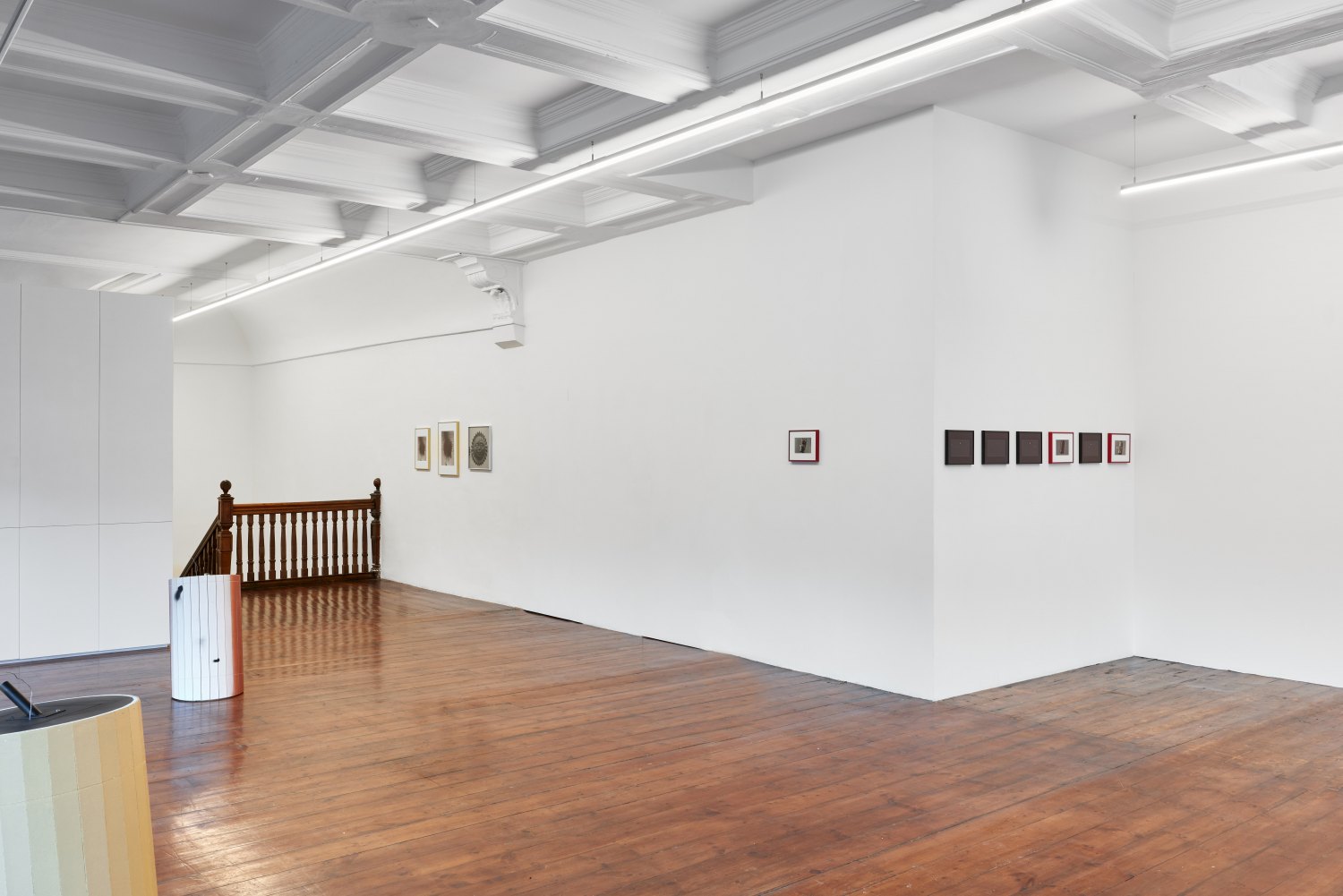 Installation view, Manfred Pernice & Megan Plunkett, >anticorpo<, 2024