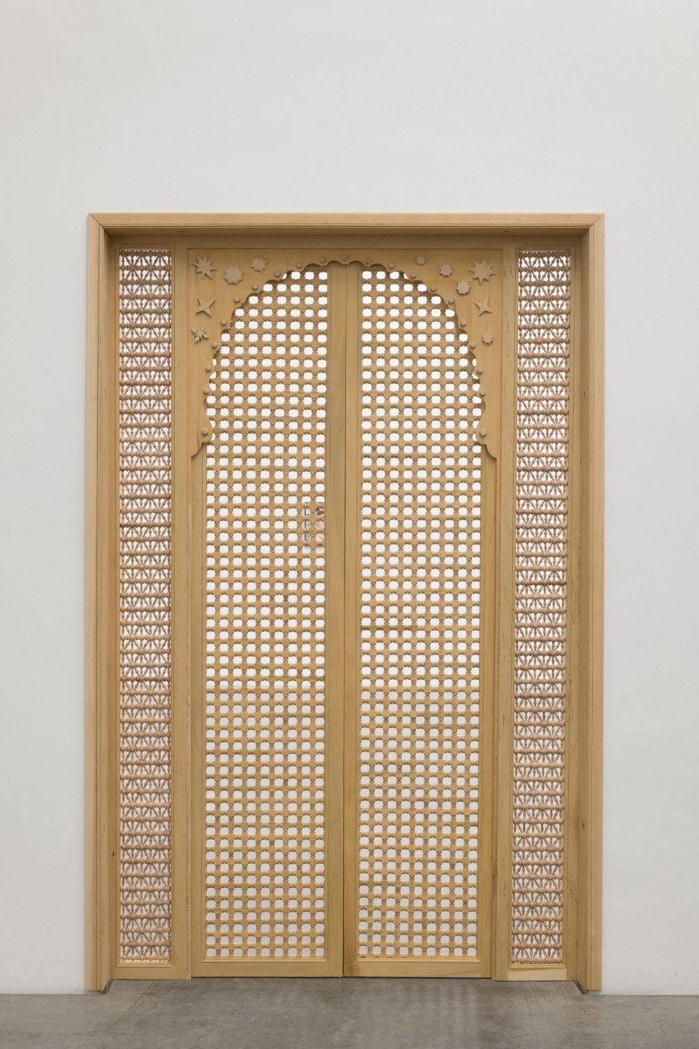 Mashrabiya, 2024 Cedar, beech wood 235 x 150 x 7 cm