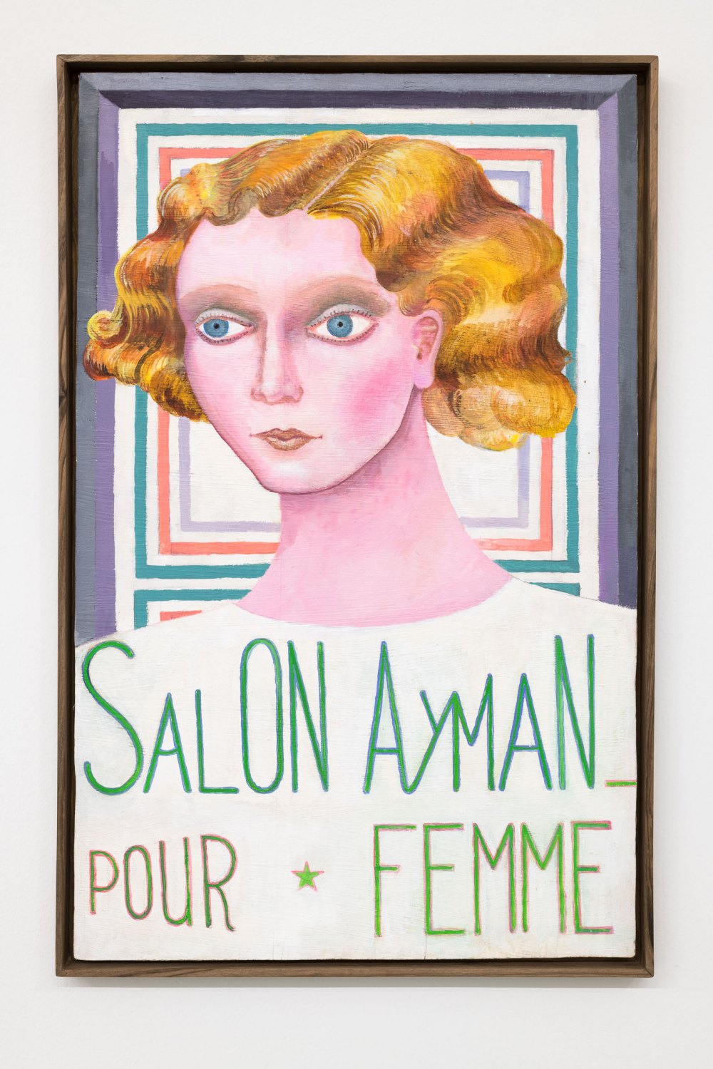 Untitled (Salon Ayman), 2010/23 Oil on wood panel 69 x 45 x 3.5 cm