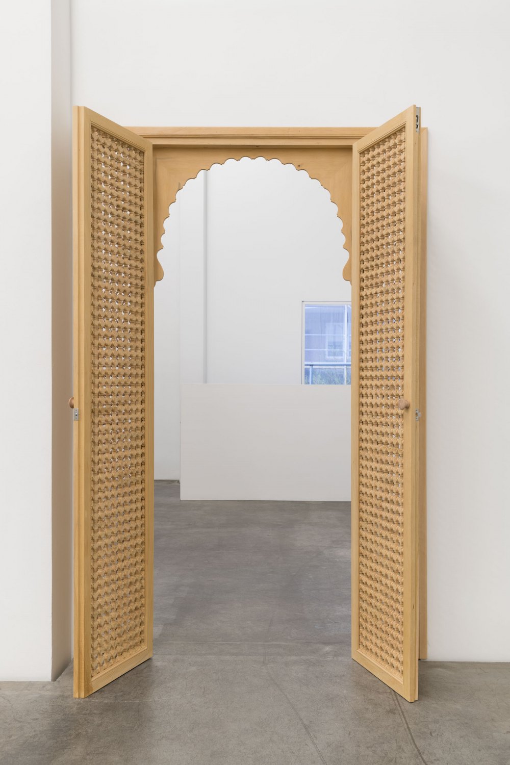 Mashrabiya, 2024 Cedar, beech wood 235 x 150 x 7 cm