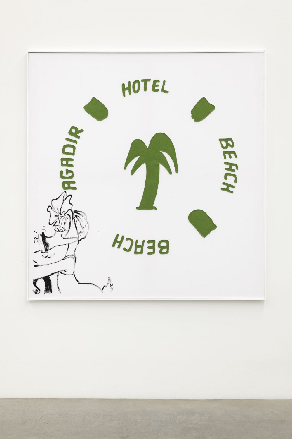Cosima von Bonin, How To Decorate Without Going Broke 2, 2024 Wool, cotton, acrylic 171 x 164 x 3 cm