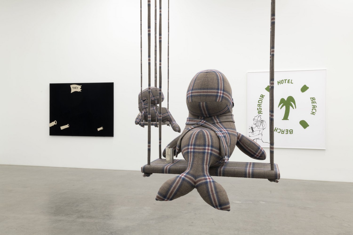 Installation view, Cosima von Bonin, The Faker, Galerie Neu 2024   