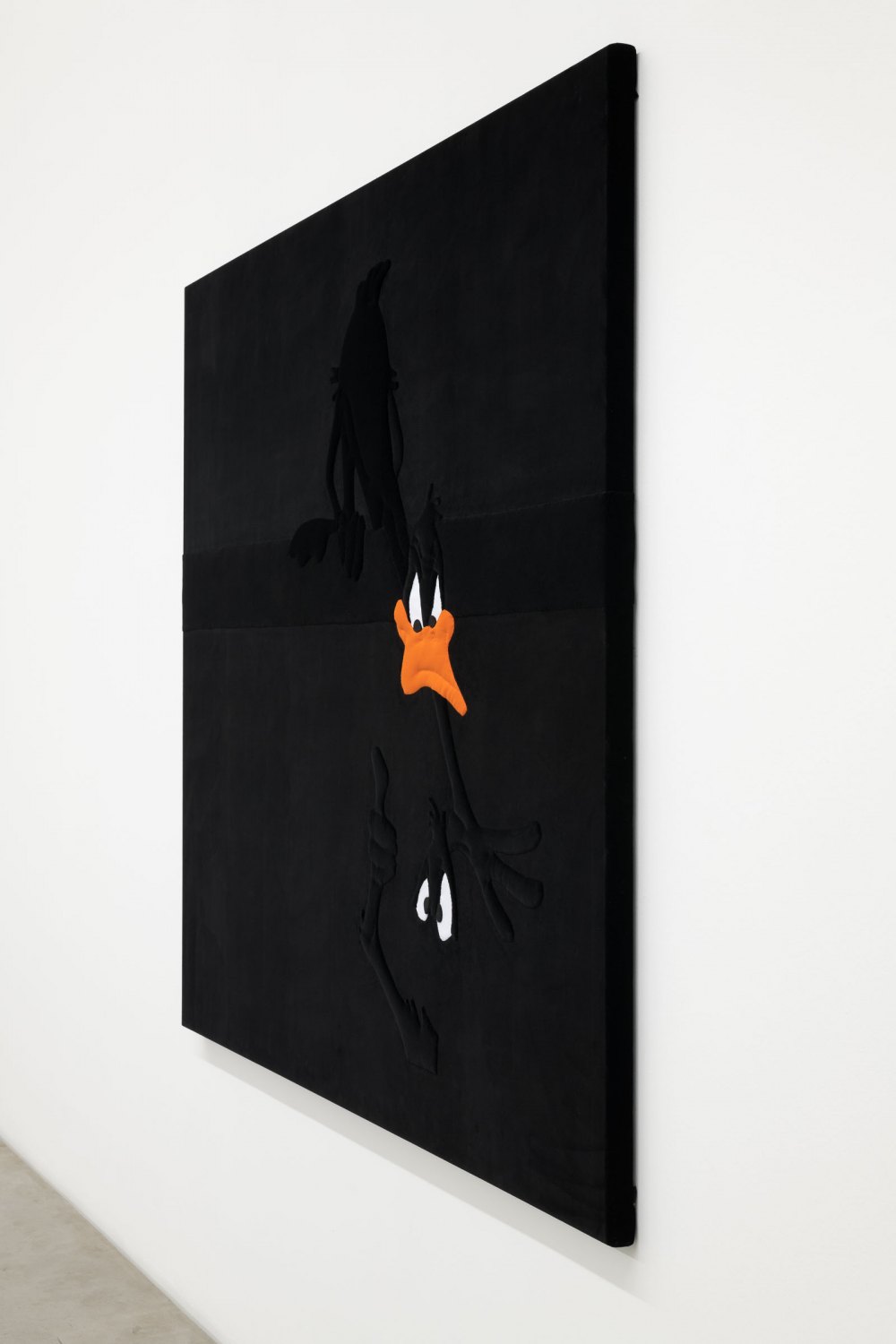 Cosima von Bonin, Hustlers, 2024 Velvet, cotton, fleece 170 x 192 x 4.5 cm