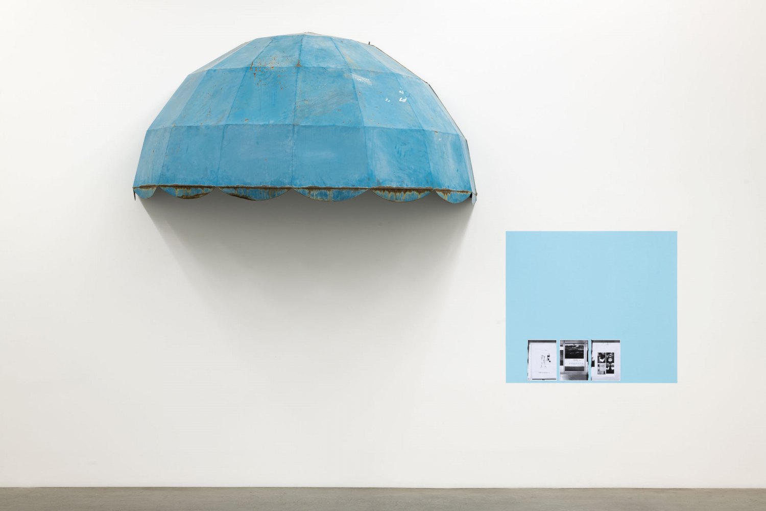 Manfred Pernice Untitled, 2010 Iron, wall paint, concealed copies 114 x 246 x 119 cm (color field dimensions variable)
