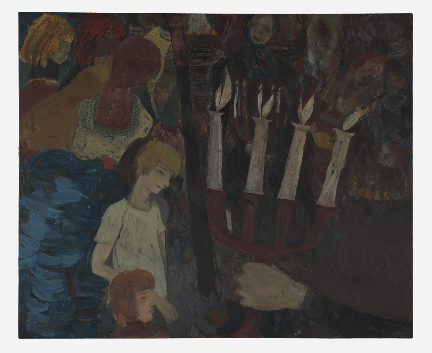 Kai Althoff Untitled, 2024  Oil on linen 89,5 x 109 x 2 cm 