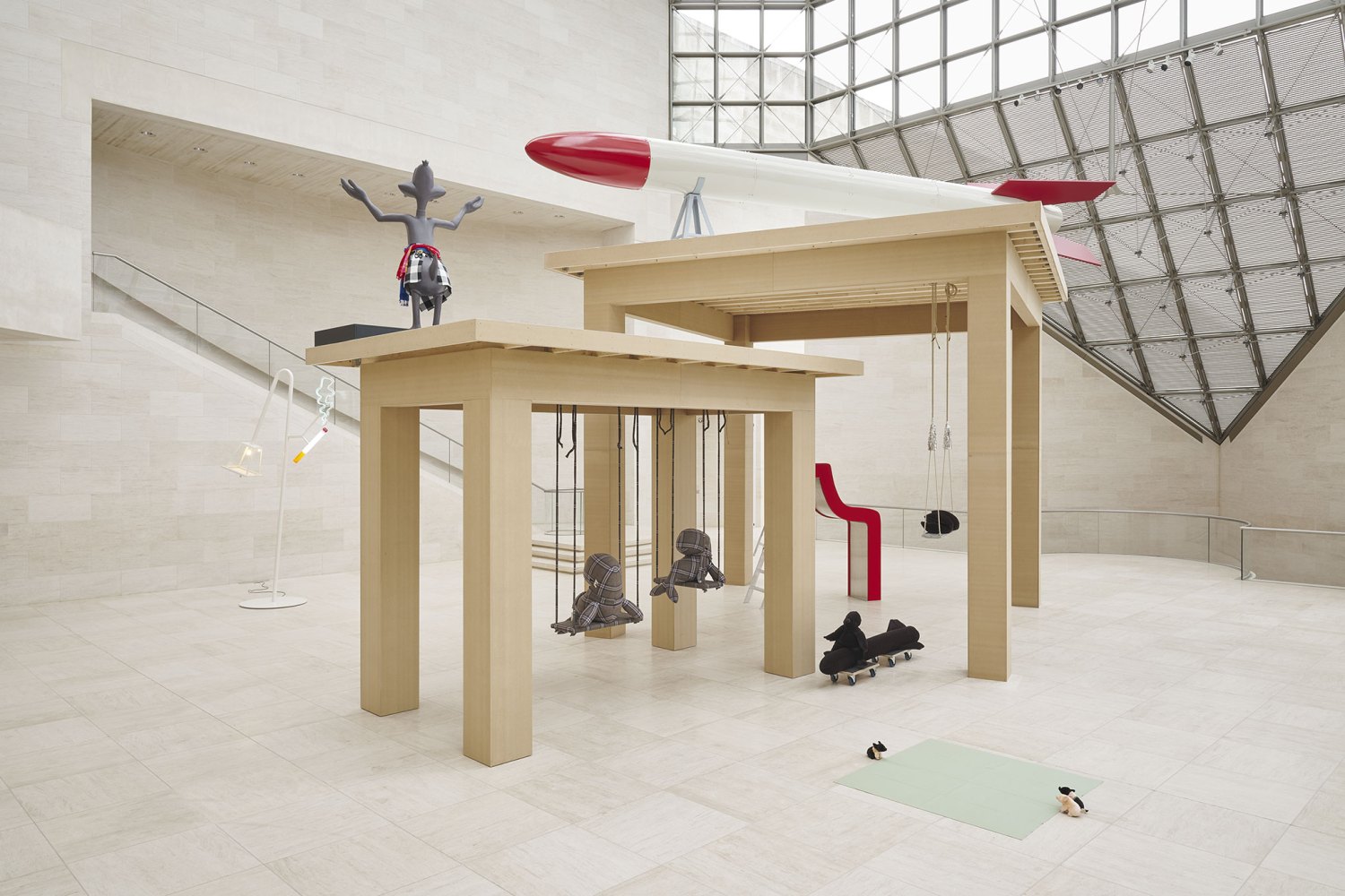 Cosima von Bonin  Songs for Gay Dogs Installation view, Mudam, Luxembourg, 2024