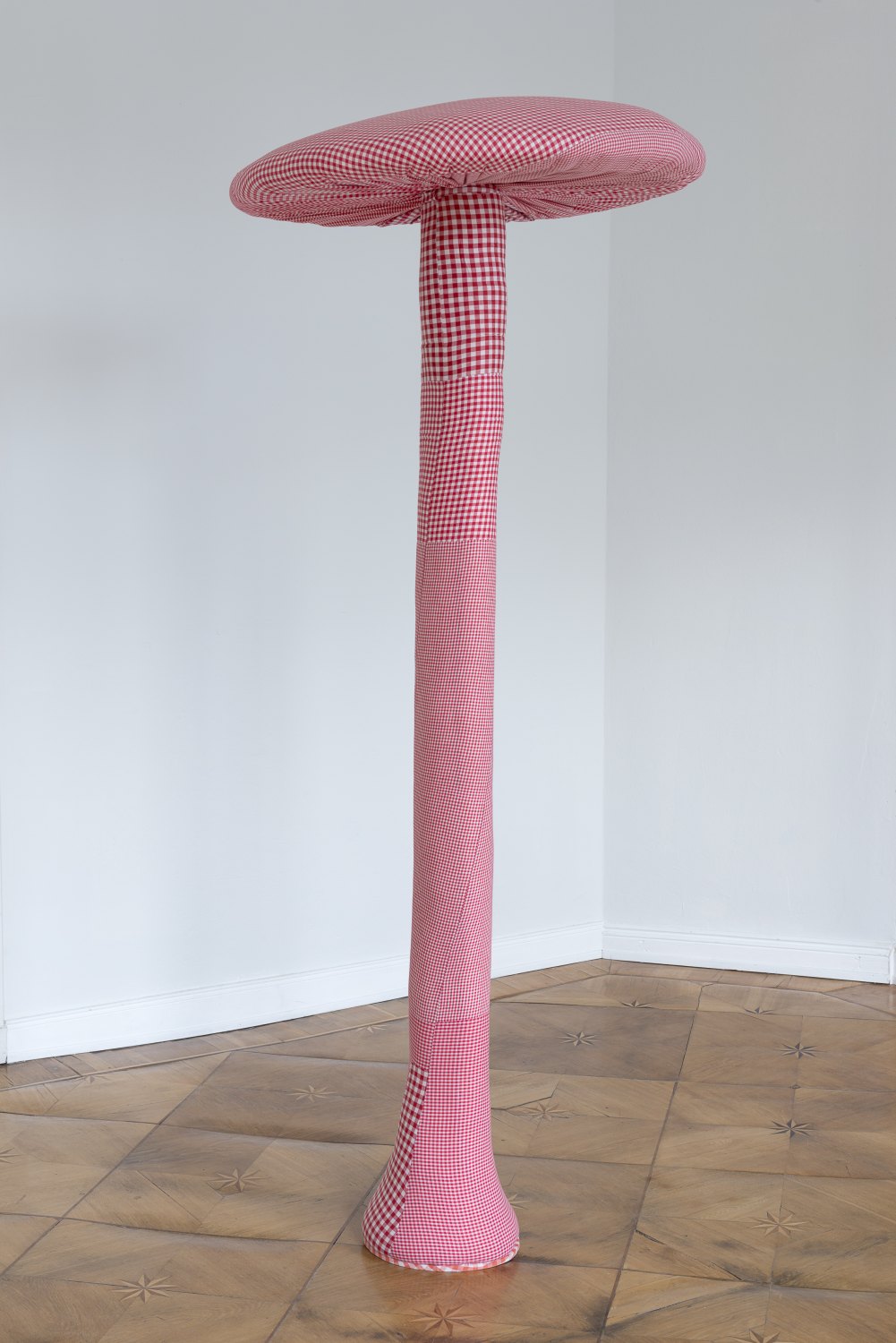 Cosima von Bonin #19, 2000 Cotton, foam, wood, plexi glas, 240 x ⌀100cm 