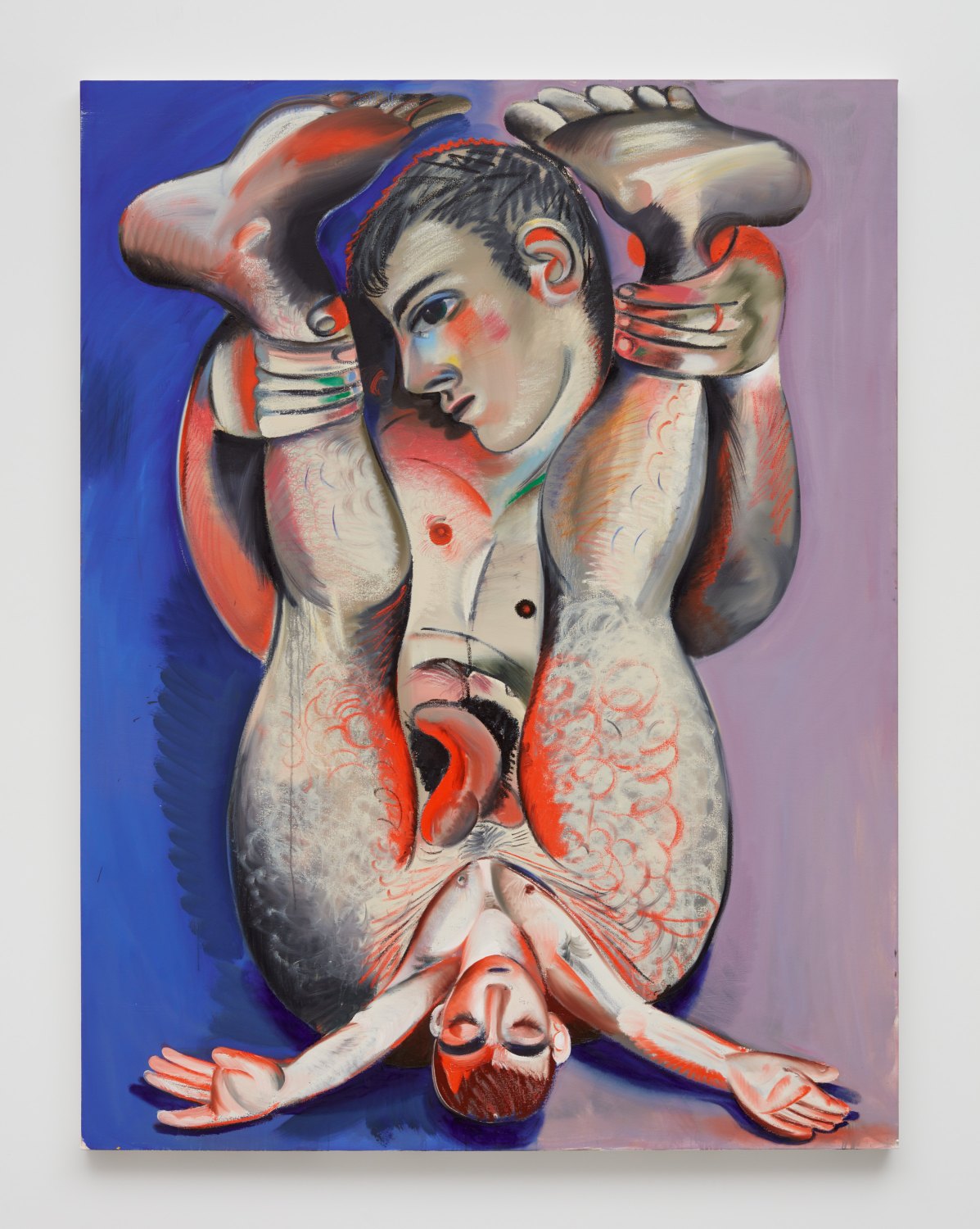 Louis Fratino I keep my treasure in my ass, 2019 Oil on canvas 219 x 165 cm
