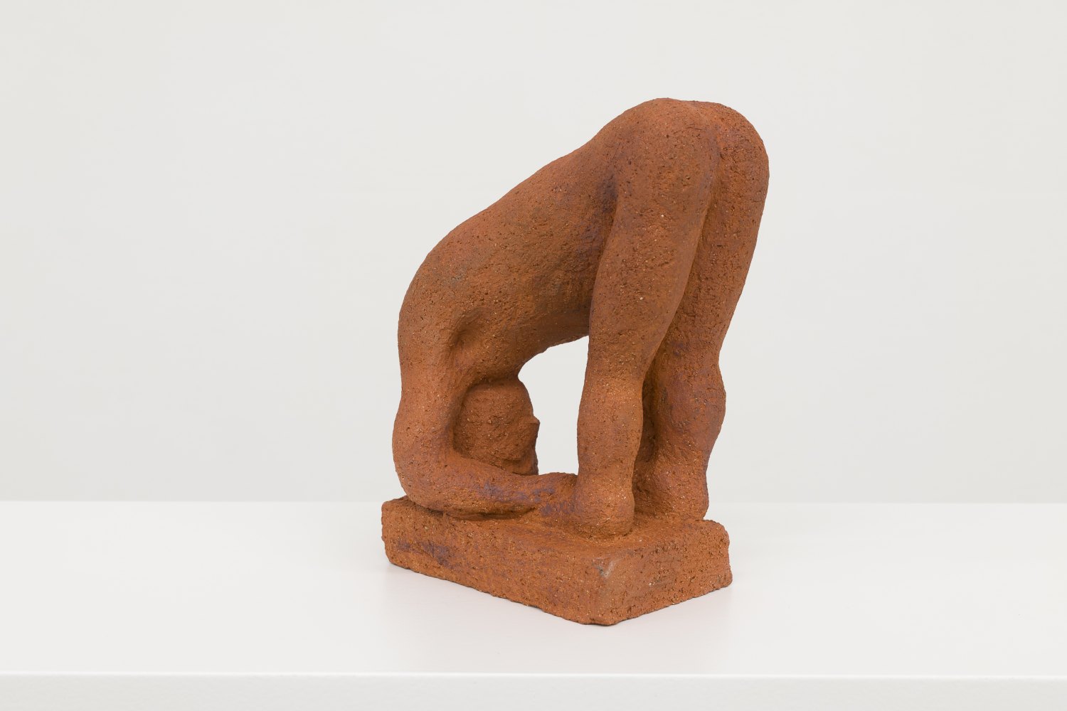 Figure after Gill, 2025 Terracotta with red iron oxide 15.5 x 13 x 8 cm