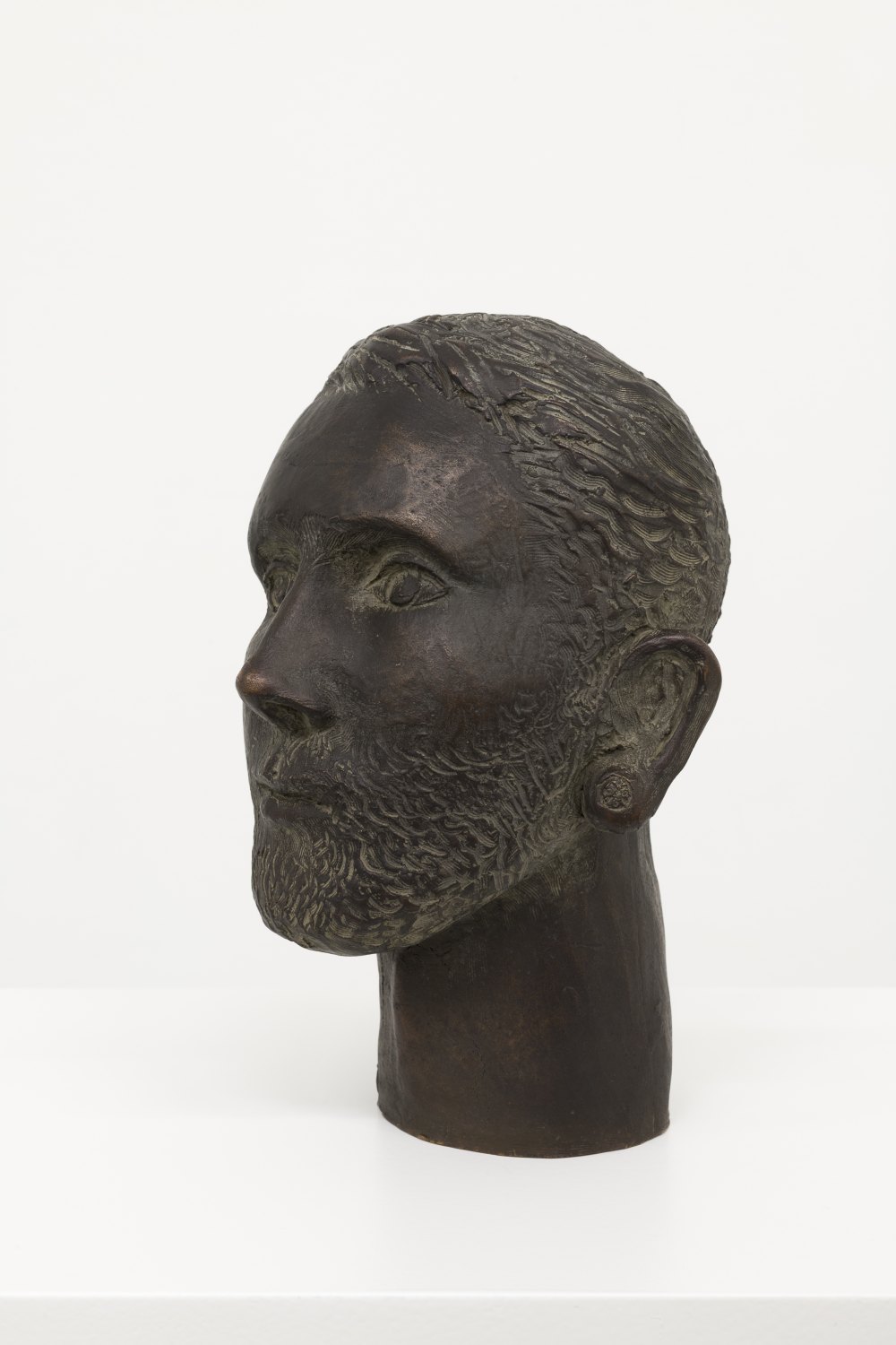 Small Alessandro with beard, 2025 Bronze with patina 19 x 13 x 13 cm