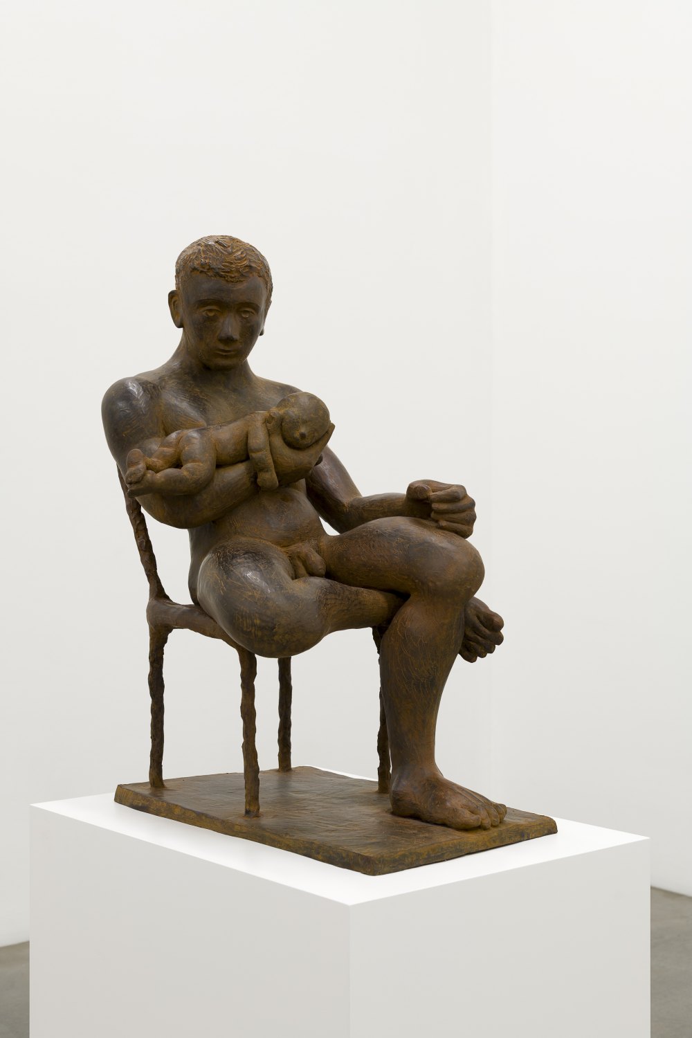 The young father, 2025bronze with patina81 x 60 x 40 cm