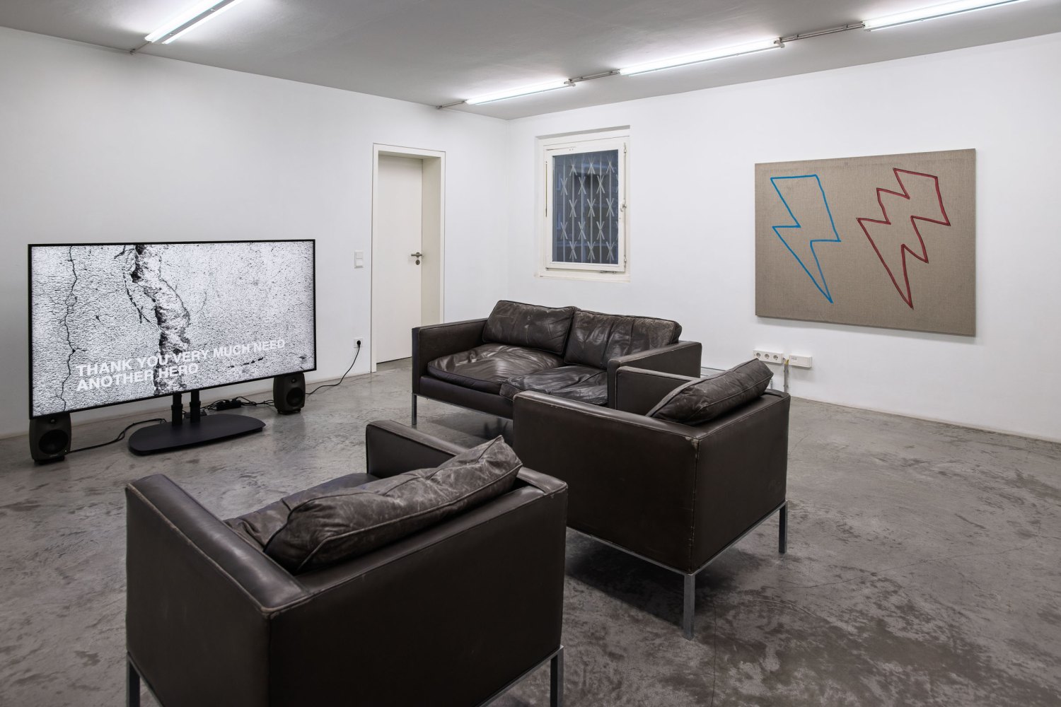 Installation view, Karl Holmqvist, PAINT WITH MAKE-UP, Galerie Neu, Berlin, 2026