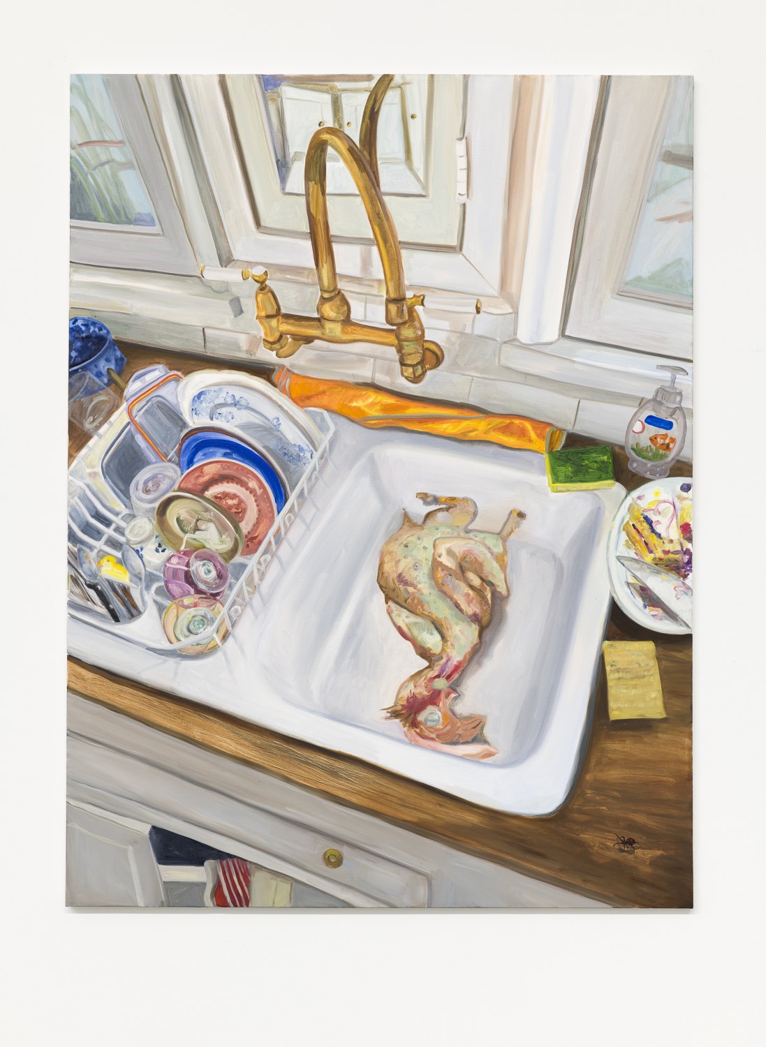 Jill Mulleady Dead Cock, 2018 Oil on canvas 122 x 90