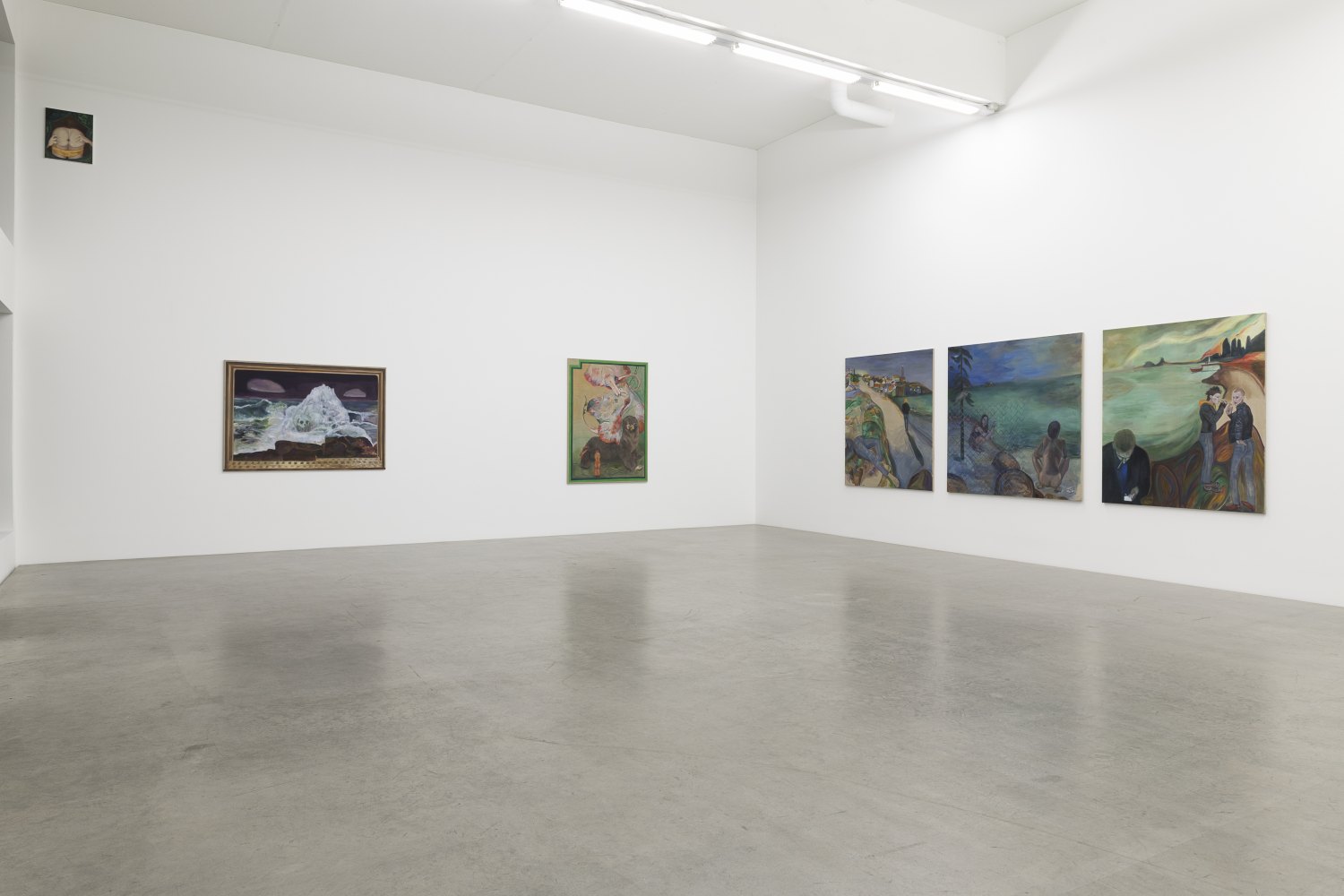 Jill Mulleady Mouth-to-Mouth Installation view, Galerie Neu, Berlin, 2018