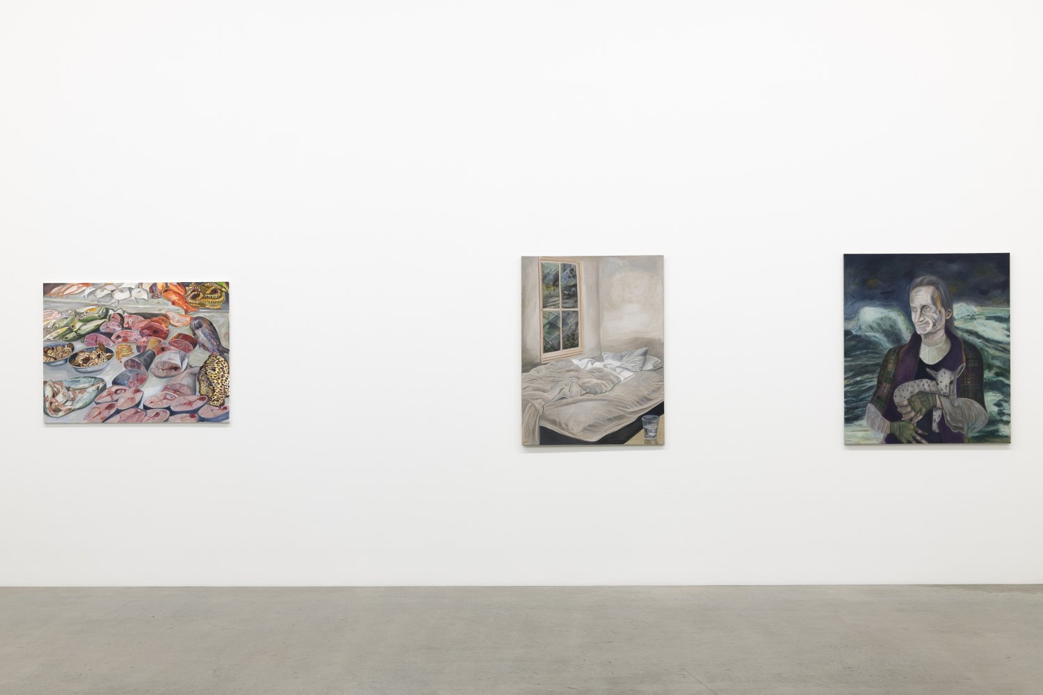 Jill Mulleady Mouth-to-Mouth Installation view, Galerie Neu, Berlin, 2018