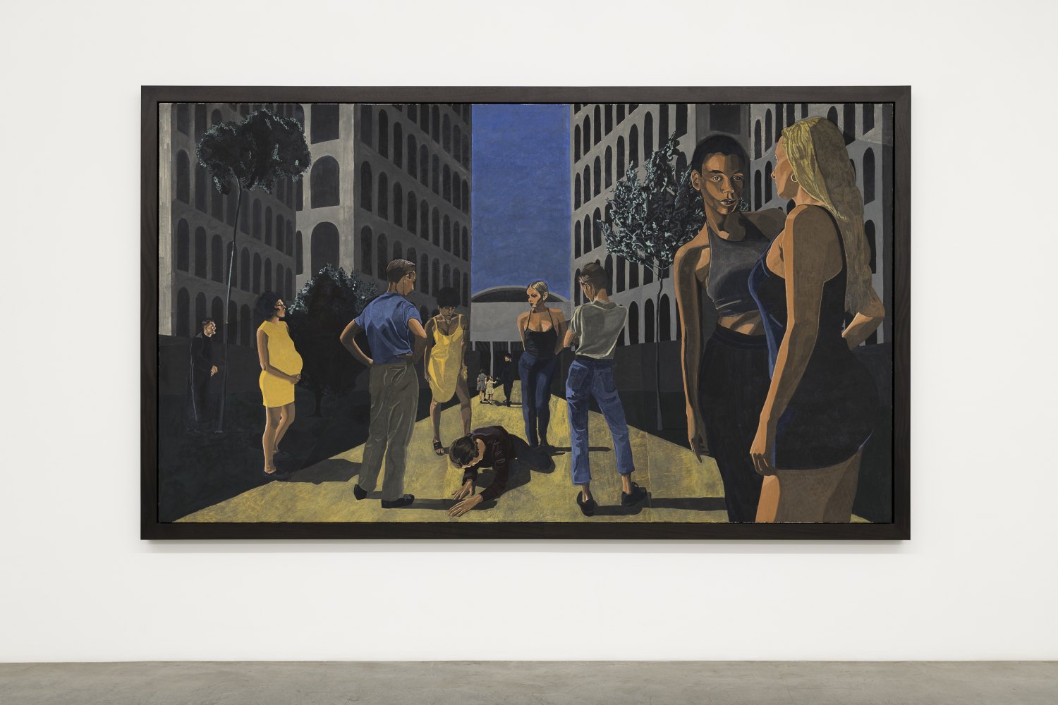 Hannah Quinlan & Rosie Hastings The Conquest, 2023 Fresco on wooden panel 198 x 336 x 7 cm