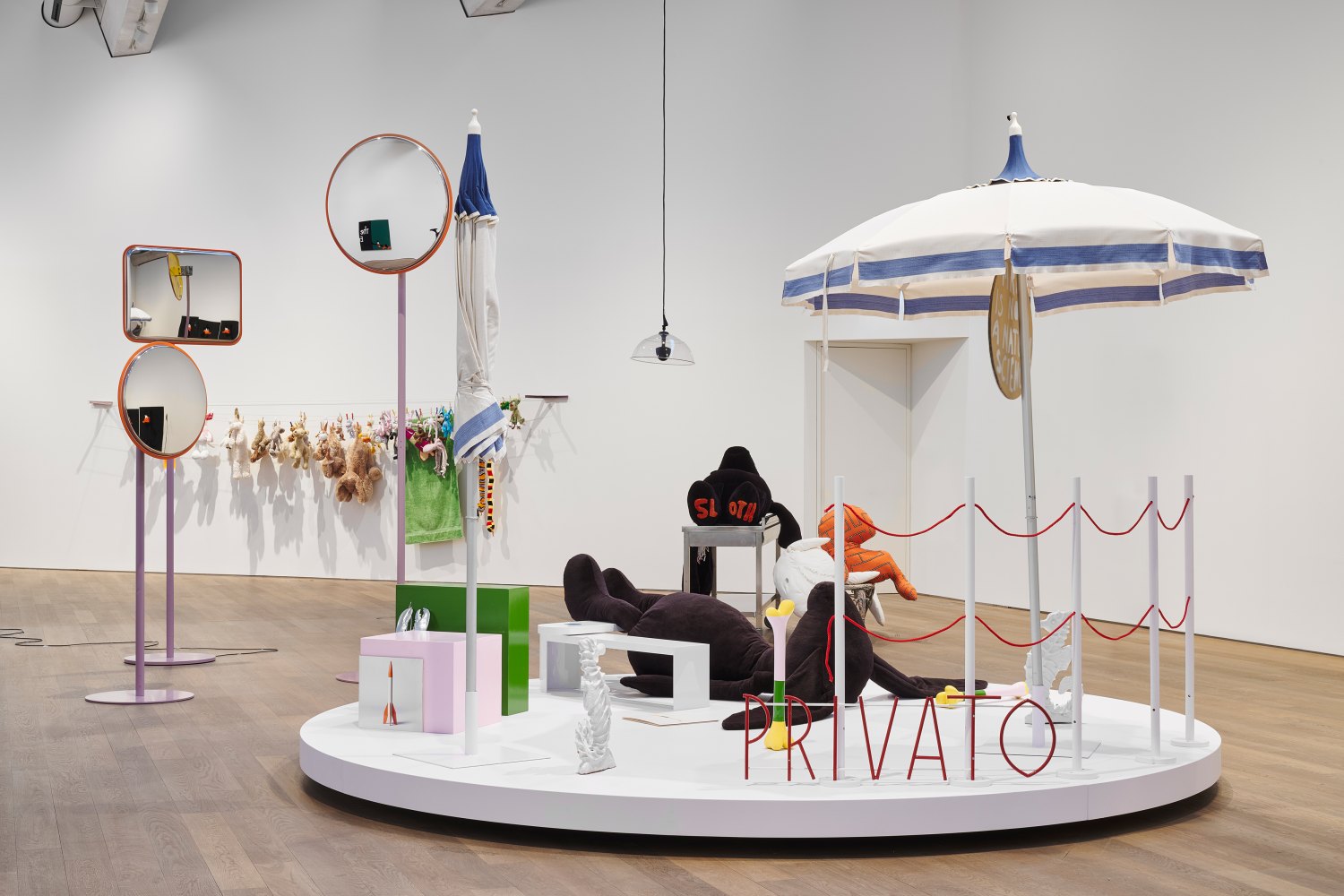Cosima von Bonin Songs for Gay Dogs Installation view, MUDAM, Luxembourg, LU, 2024 