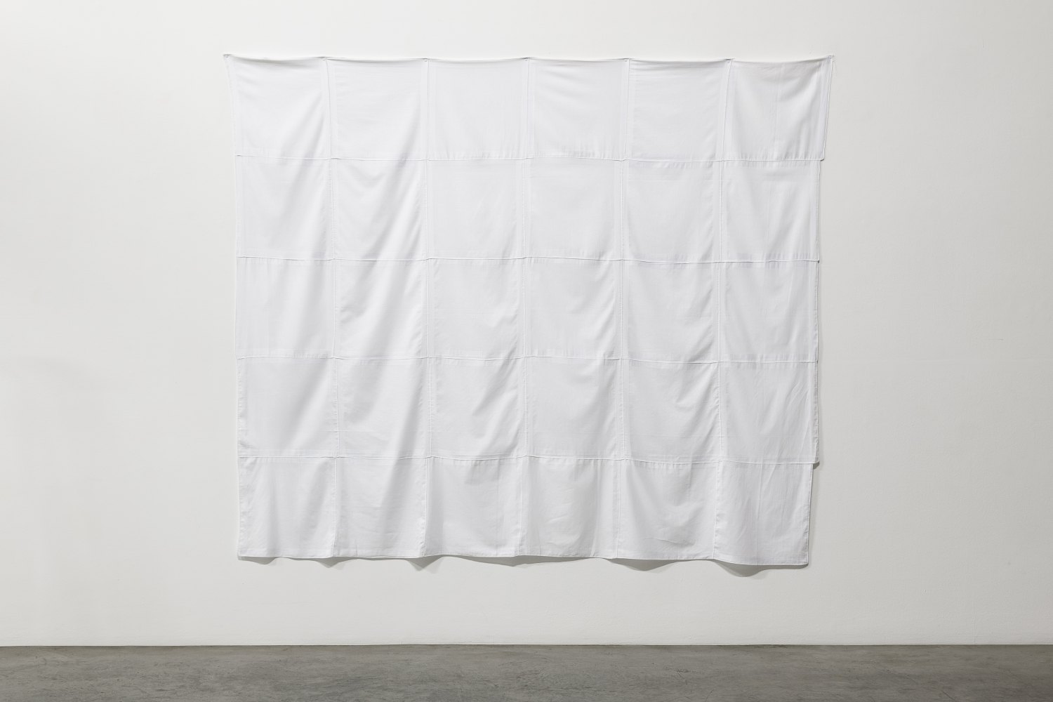30 Men's Handkerchiefs (Ghost Version), 2011 30 men’s handkerchiefs sewn together 200 x 240 cm