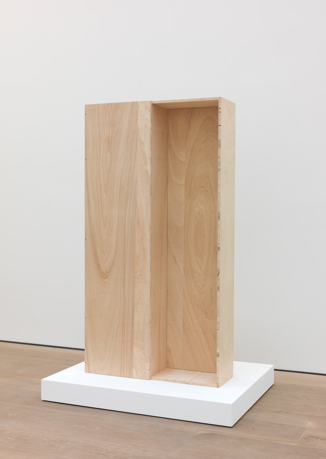 Andreas Slominski   Coffin Cadmium Red Medium, 2013    Wood, dispersion paint, 195.5 × 103.5 × 42 cm 