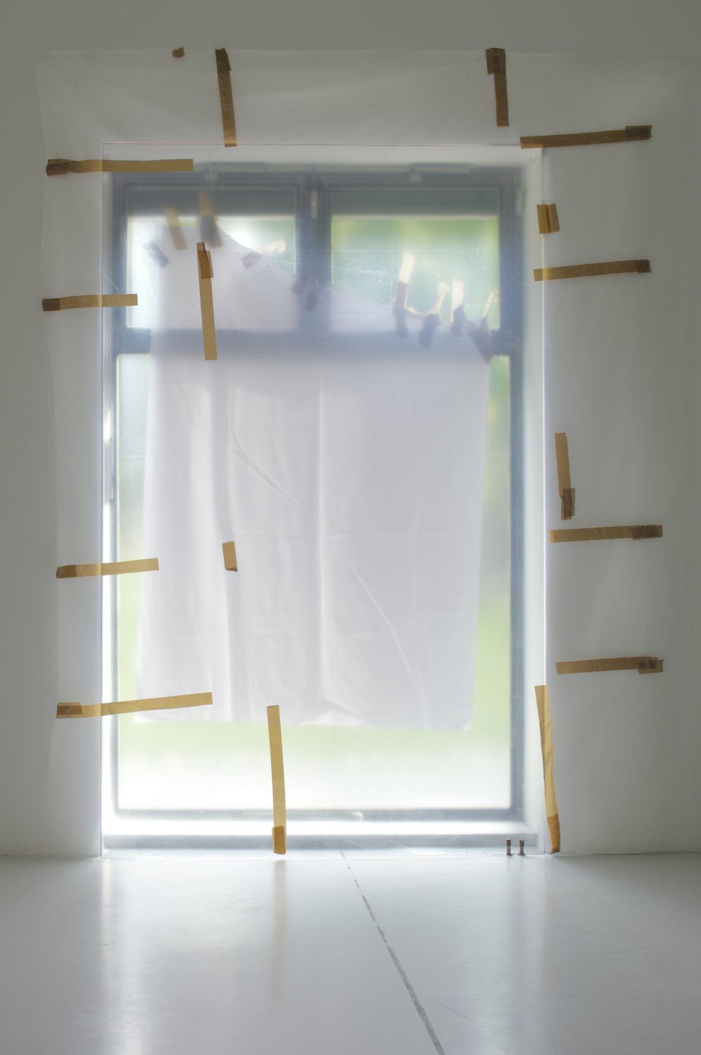 Gedi Sibony   Except For The Guards, 2008    Plastic, tape, 310 × 244 × 37 cm   