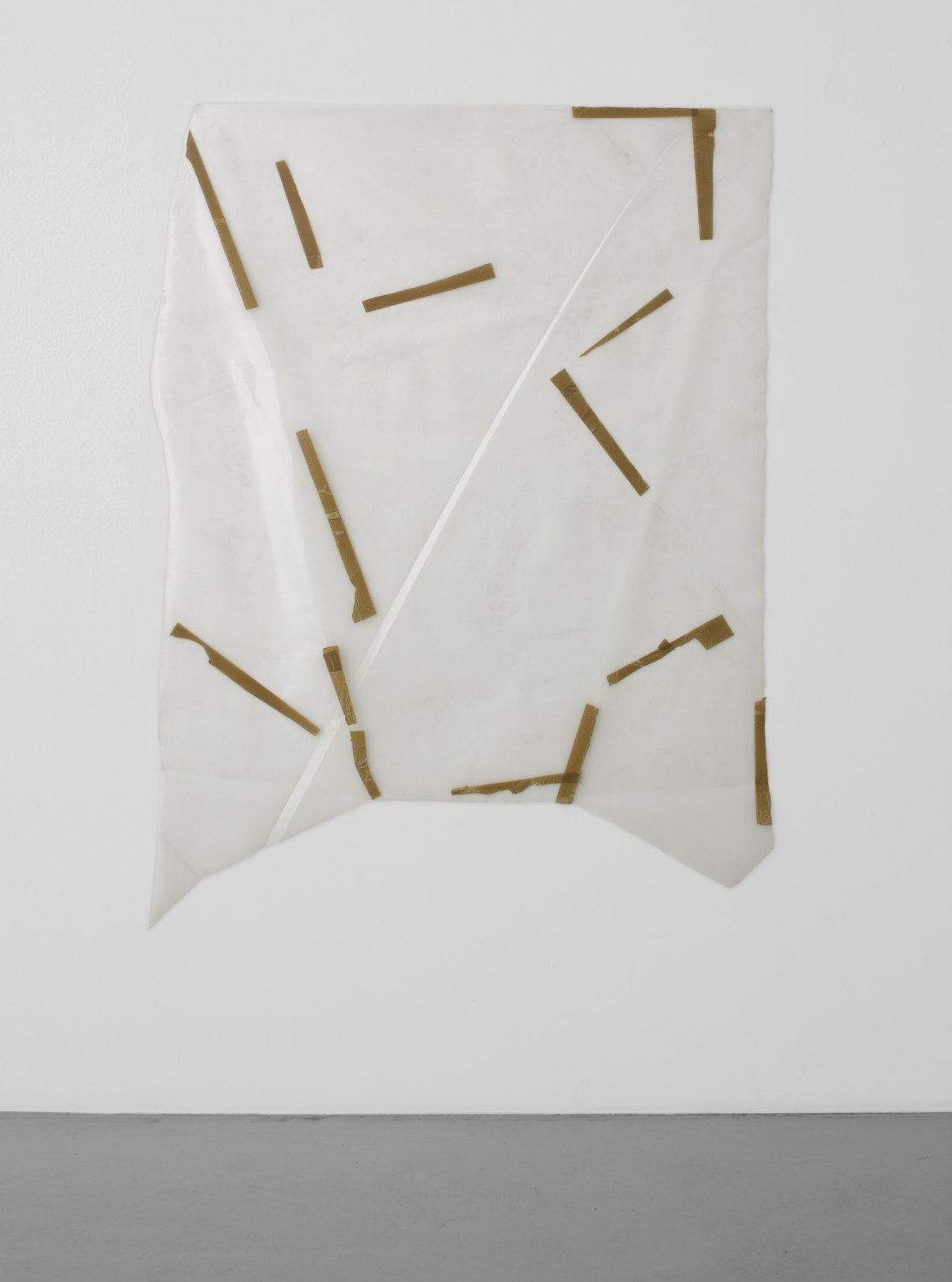 Gedi Sibony   That's Tall's TaleT, 2005    Plastic, tape,  152.4 × 152.4 cm  