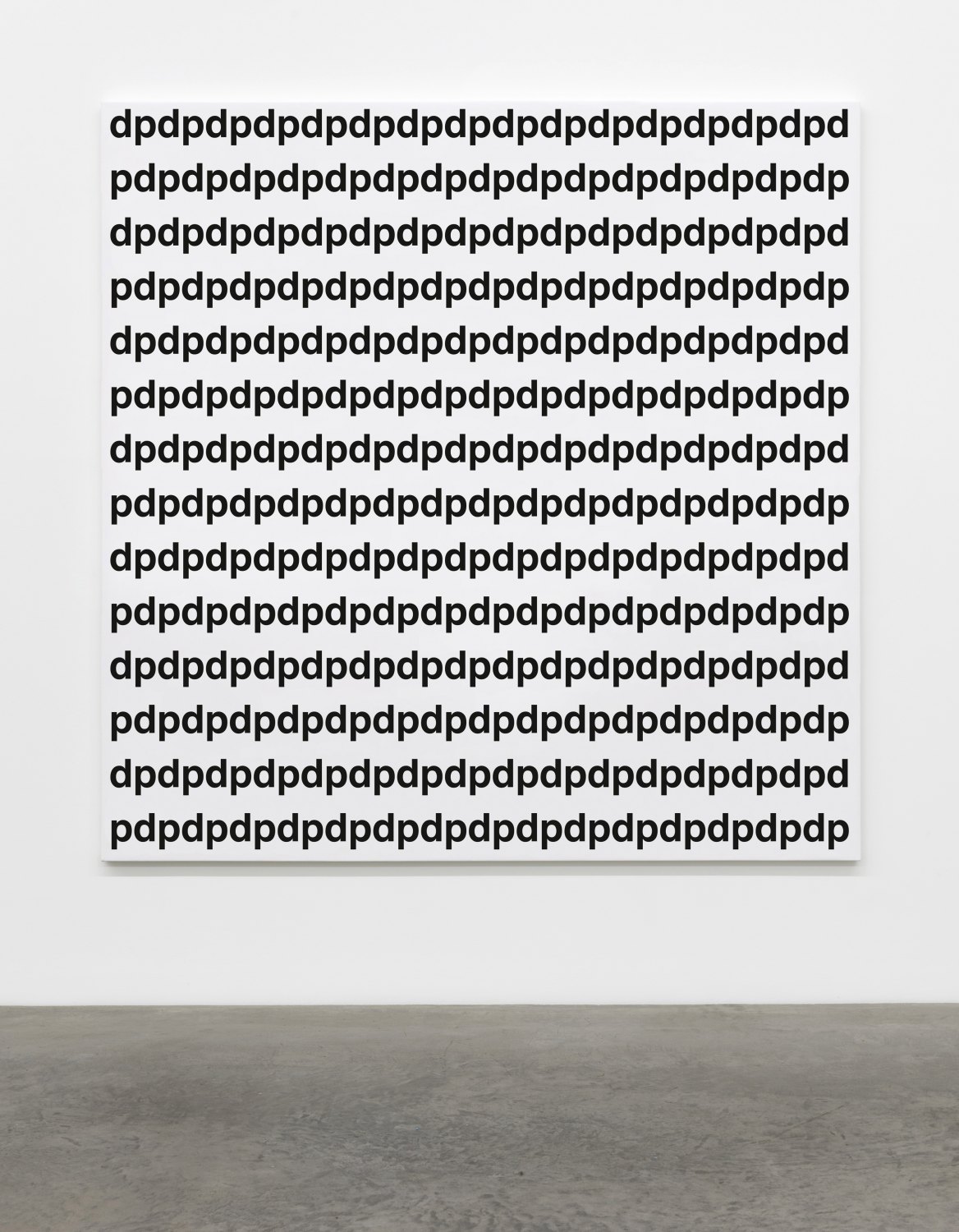 Karl Holmqvist Untitled (dpdpdpdp), 2016 UV digital print on canvas, 180 × 180 × 4 cm