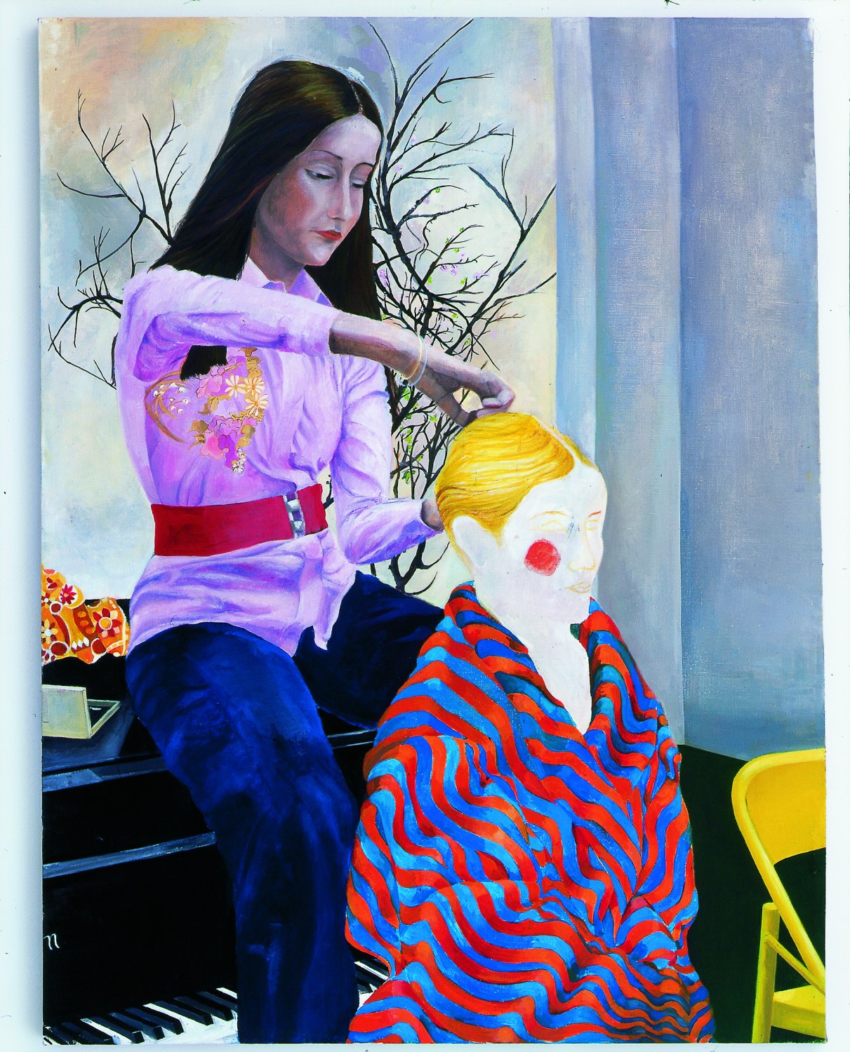 Katharina Wulff   Die Untergebene / the subordinate, 2002    Oil on canvas,  145 × 109 cm   