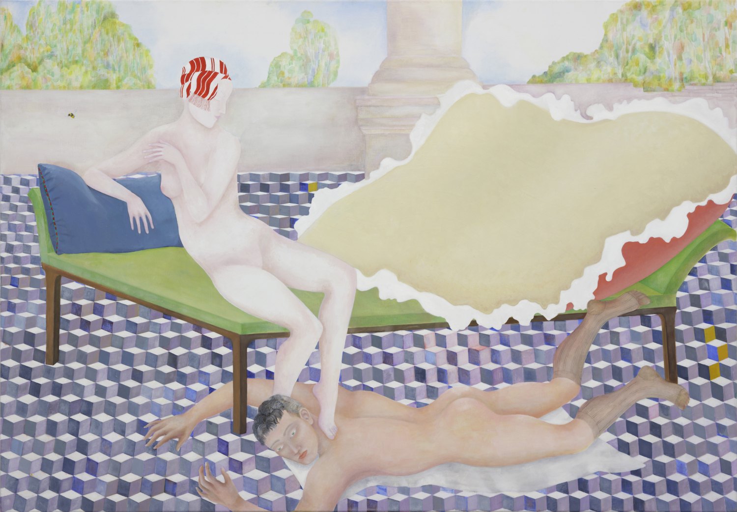 Katharina Wulff   Die Verbindung / the connection, 2008    Oil on canvas,  122 × 175 cm   