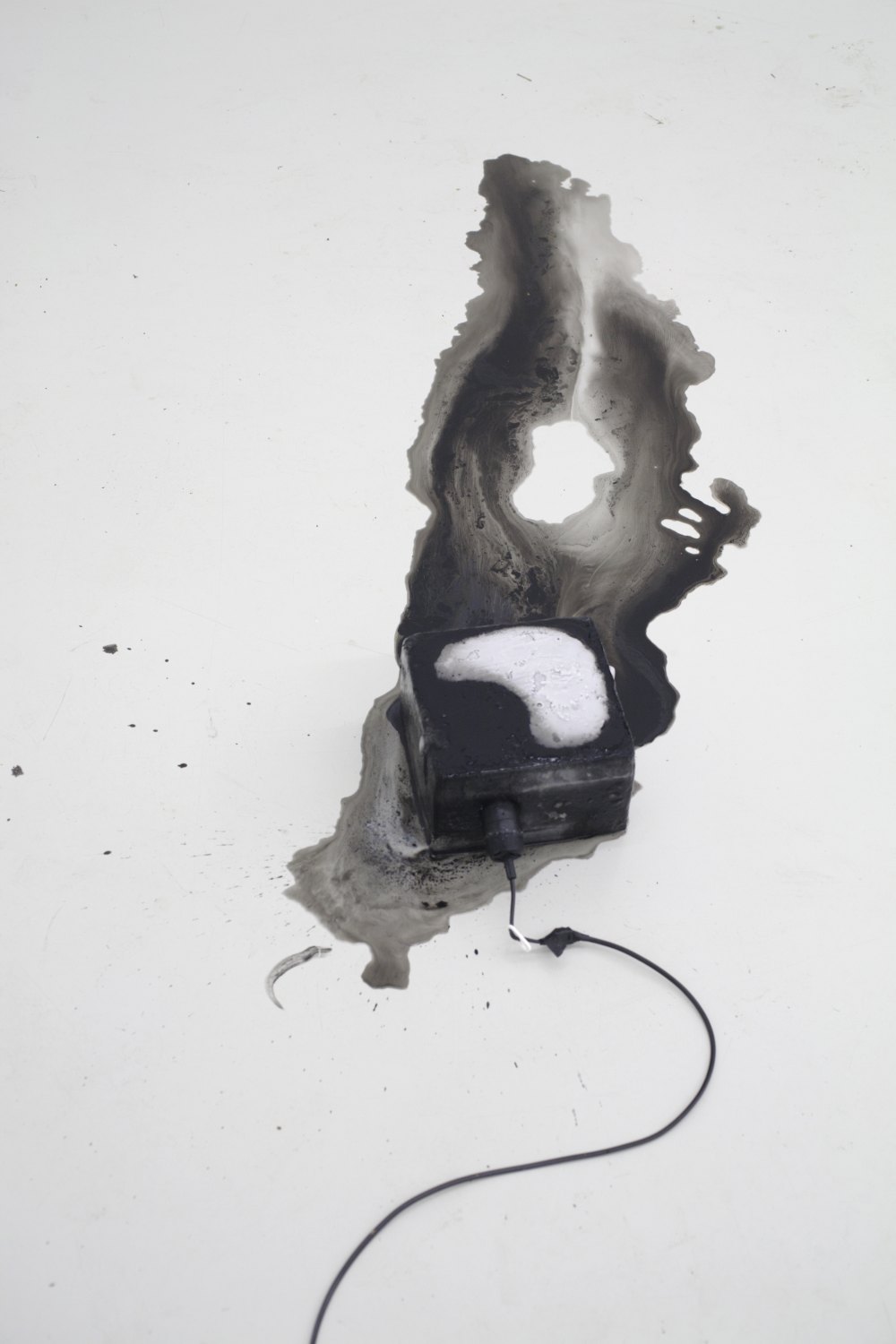 Kitty Kraus Untitled, 2006 Ice, ink, light bulb, 6.5 liter, 13 × 20 ×25 cm