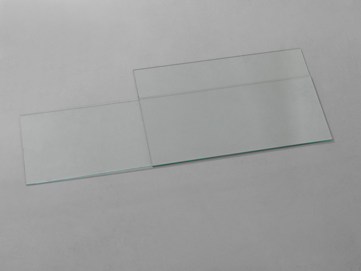 Kitty Kraus Untitled, 2009 Glass, 50 × 75 × 0.4 cm and 39 × 125 × 0.4 cm