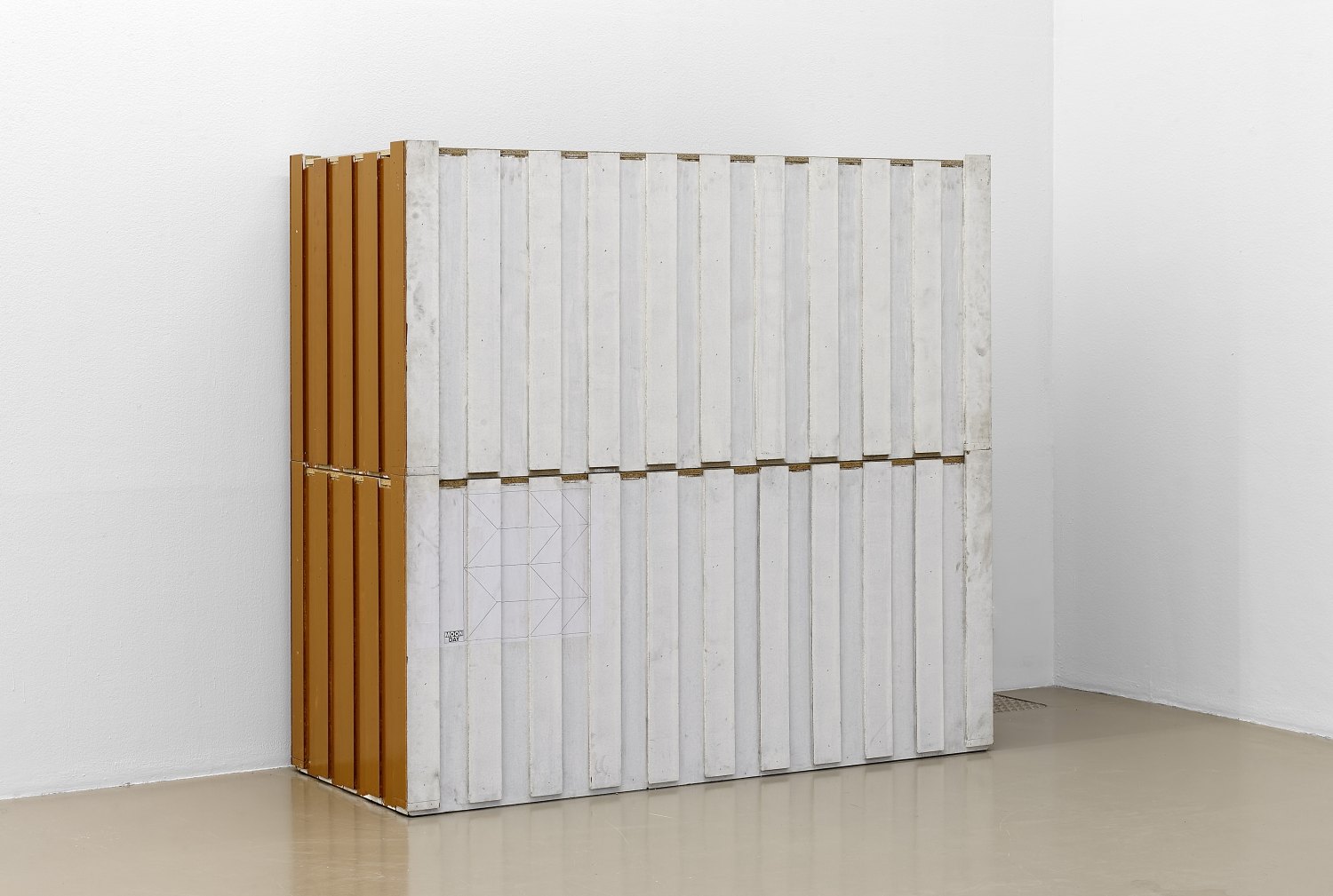 Manfred Pernice Bell II, 1-14 (No4+5), 1998  Chipboard, synthetic resin varnish  each, 95 × 201.5 × 86.5 cm   