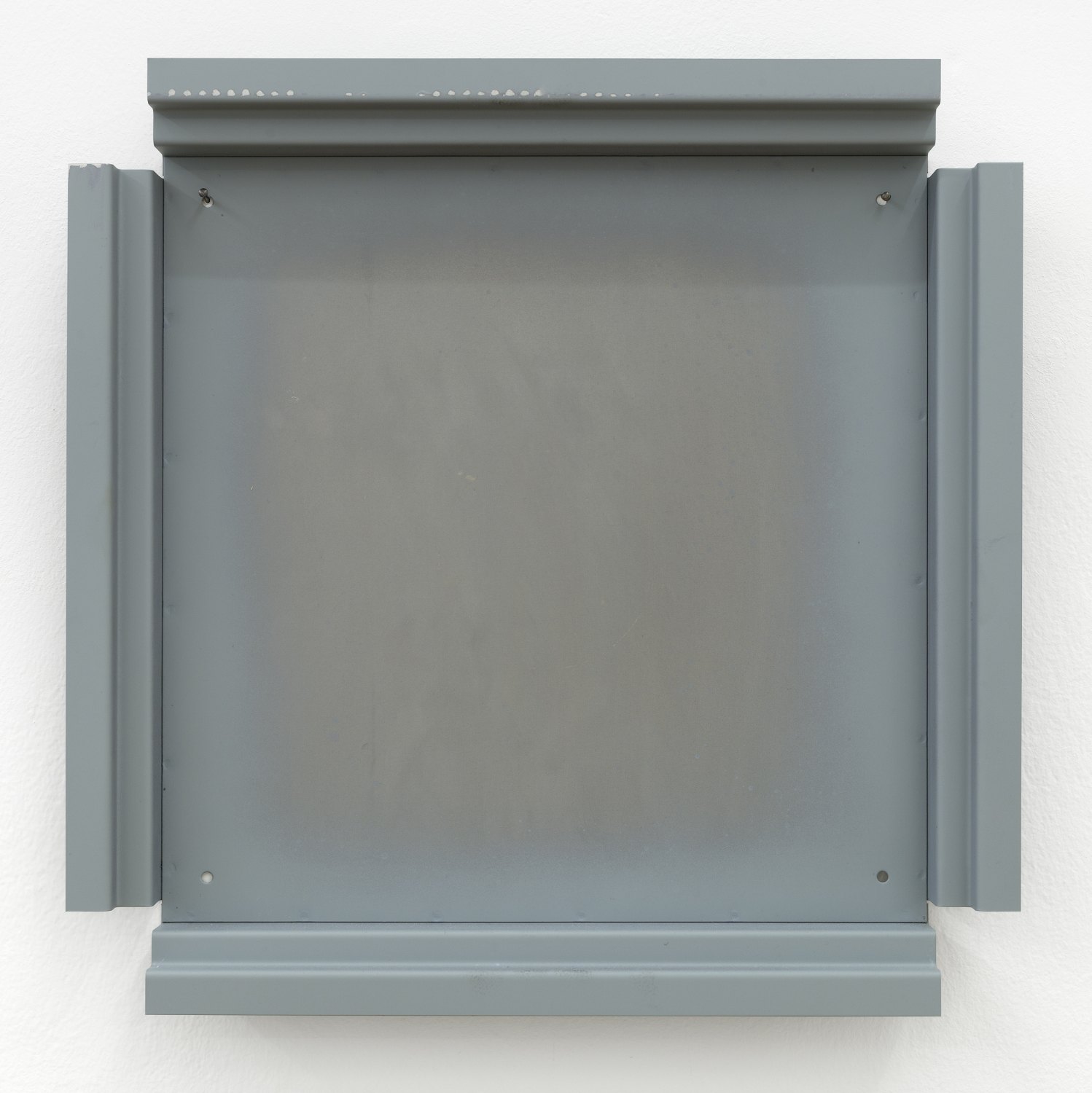 Manfred Pernice   Cassette 36, 2014    Metal, paint, 42.2 × 42.2 × 4.4 cm   