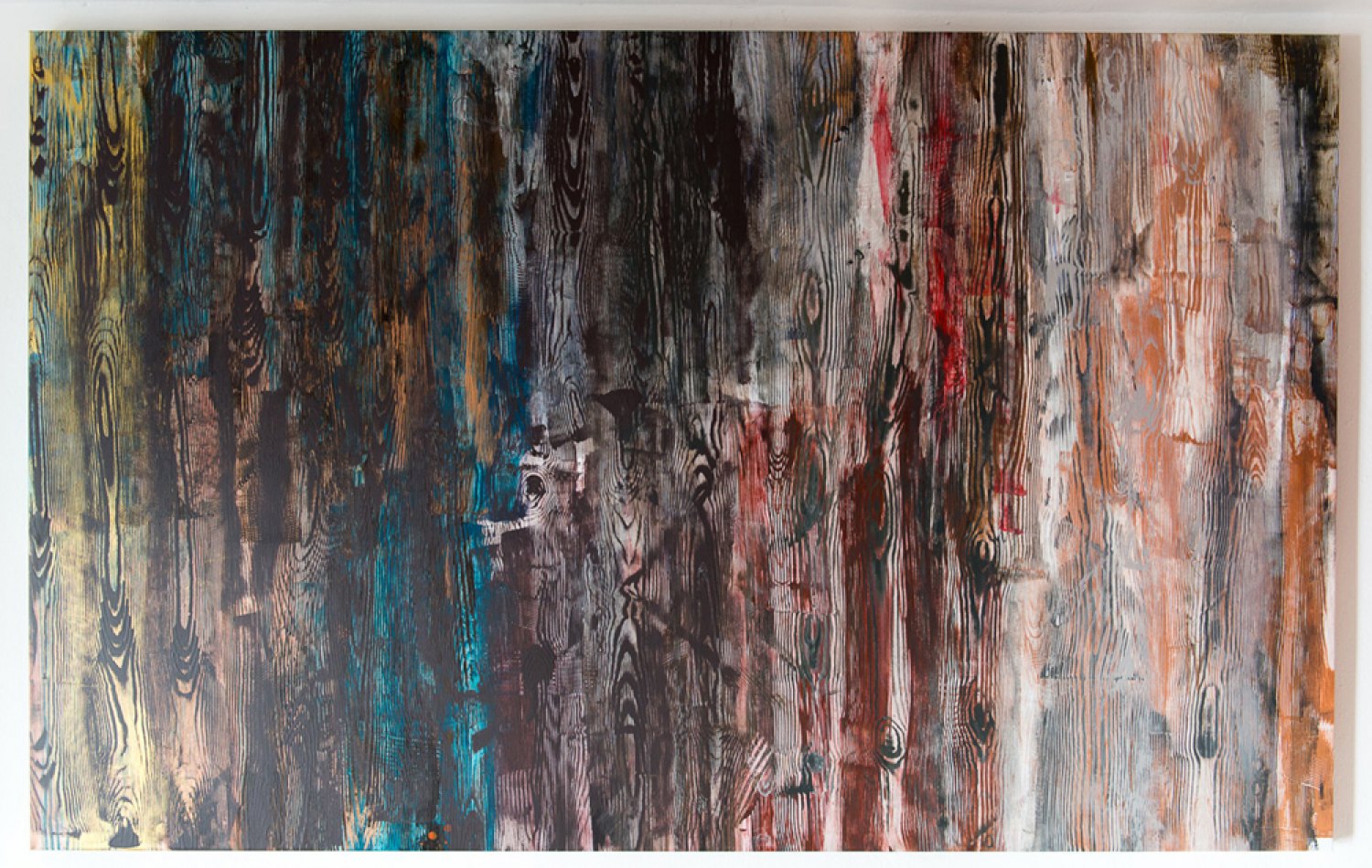 Reena Spaulings Holzweg 5, 2013 Acrylic on canvas, 150 × 240 cm 