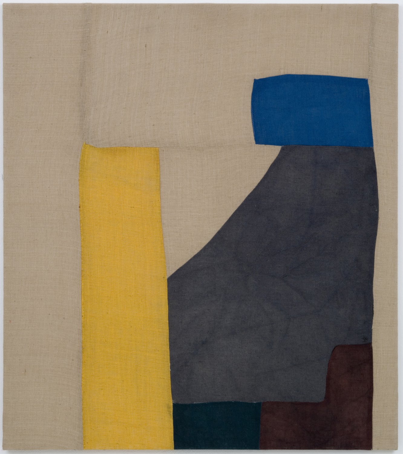 Sergej Jensen Sao Paulo exhibition I, 2006 Sewn jute, 160 × 140 cm   