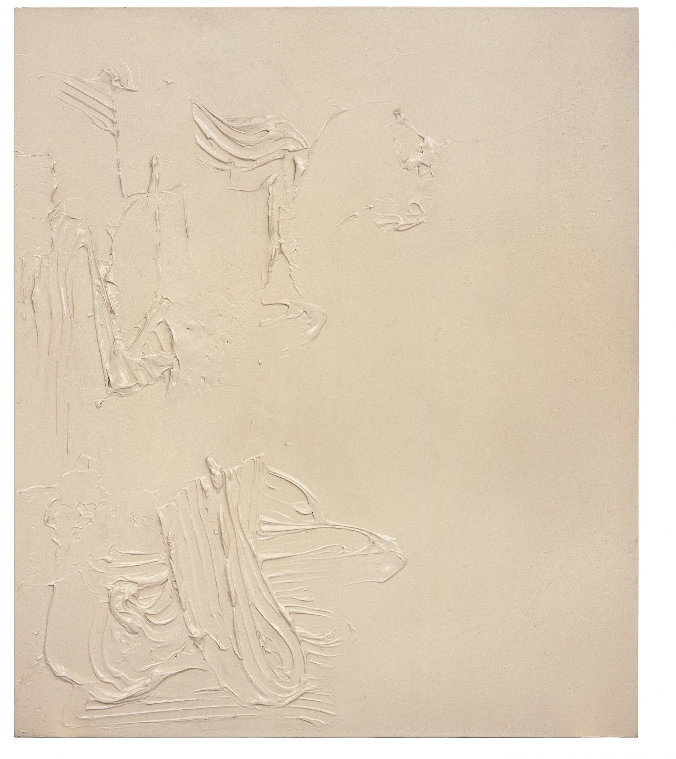 Ull Hohn Tan Enamel, 1993 Modelling paste and paint on canvas, 183 × 157.5 cm