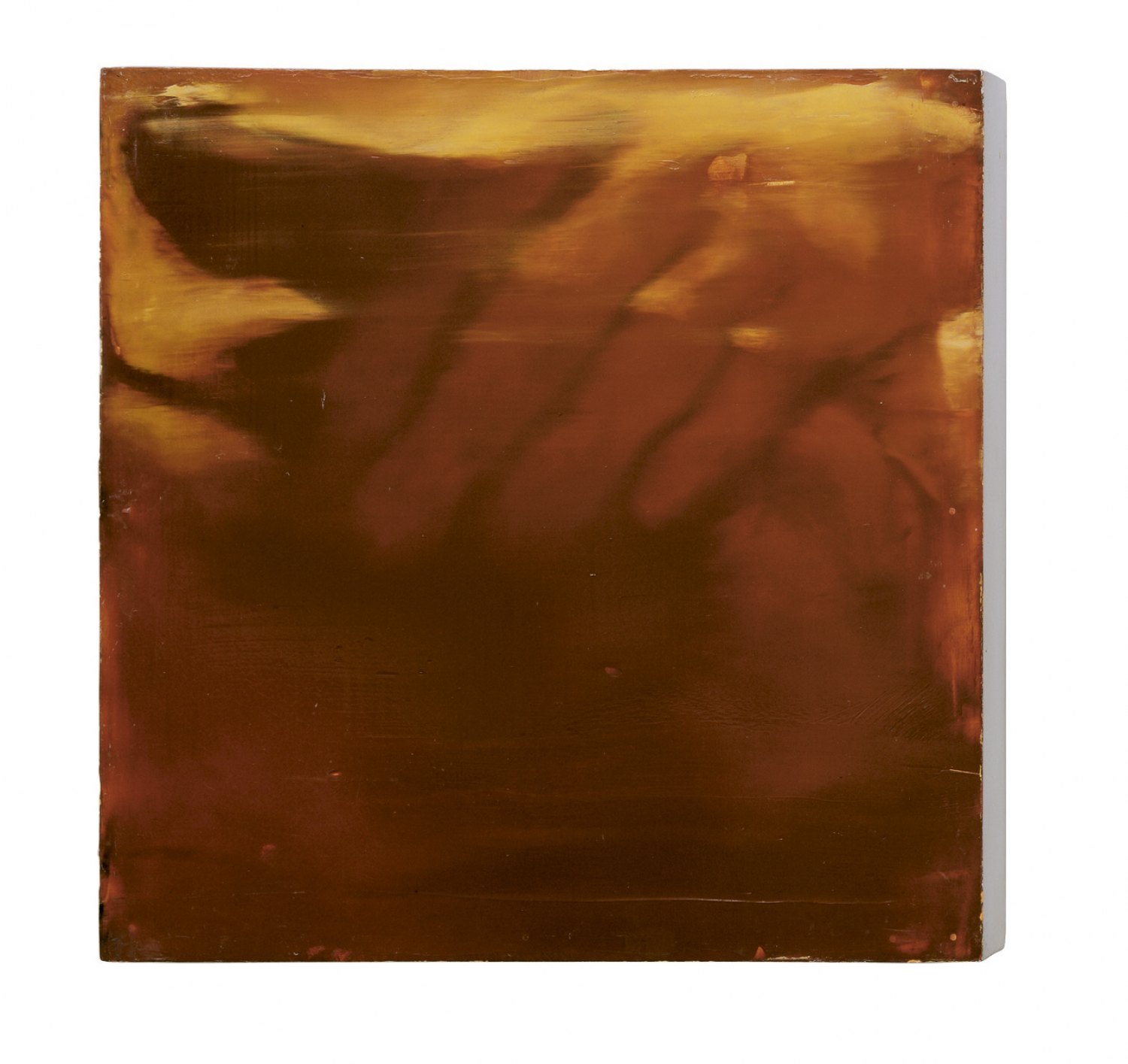Ull Hohn Untitled, 1989 Oil and varnish on wood, 35.56 × 35.56 × 5.08 cm