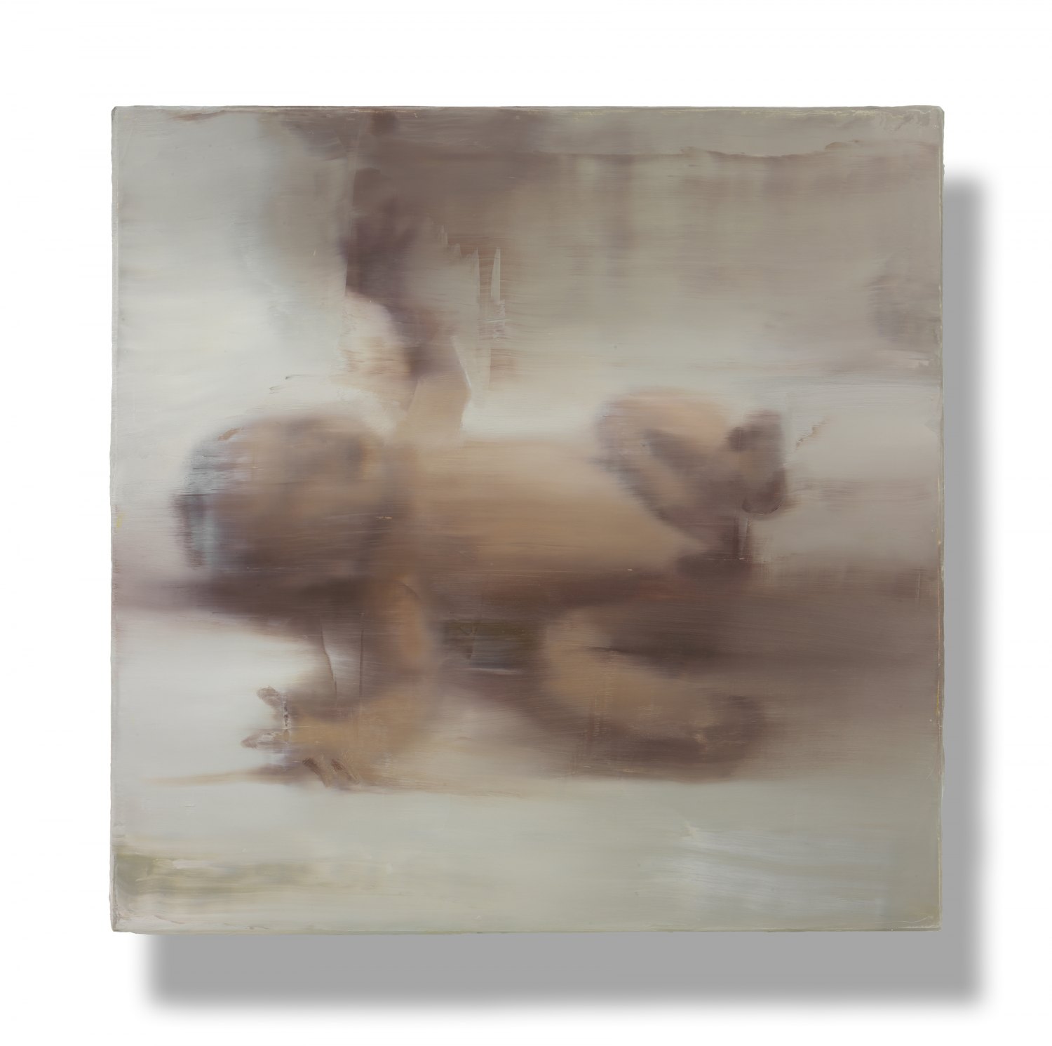 Ull Hohn   Untitled (infant), 1991   Oil on wooden box,  71 × 71 × 9,5 cm   